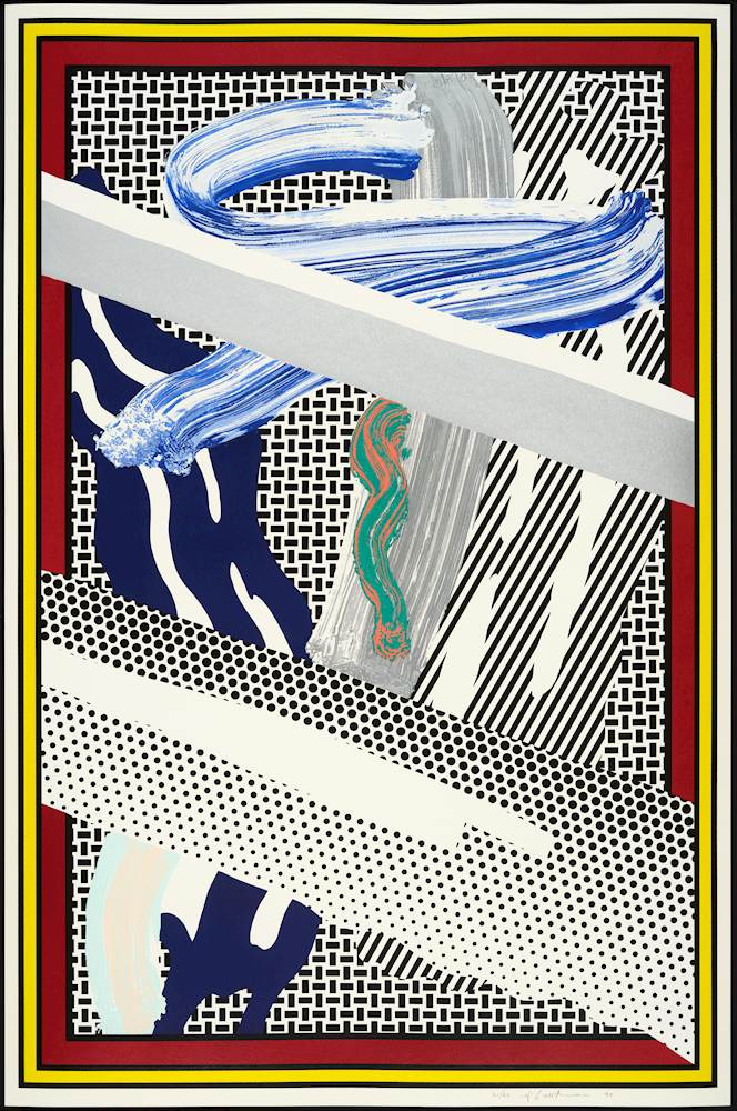 Roy Lichtenstein - Reflections on Expressionist Painting. 1990.