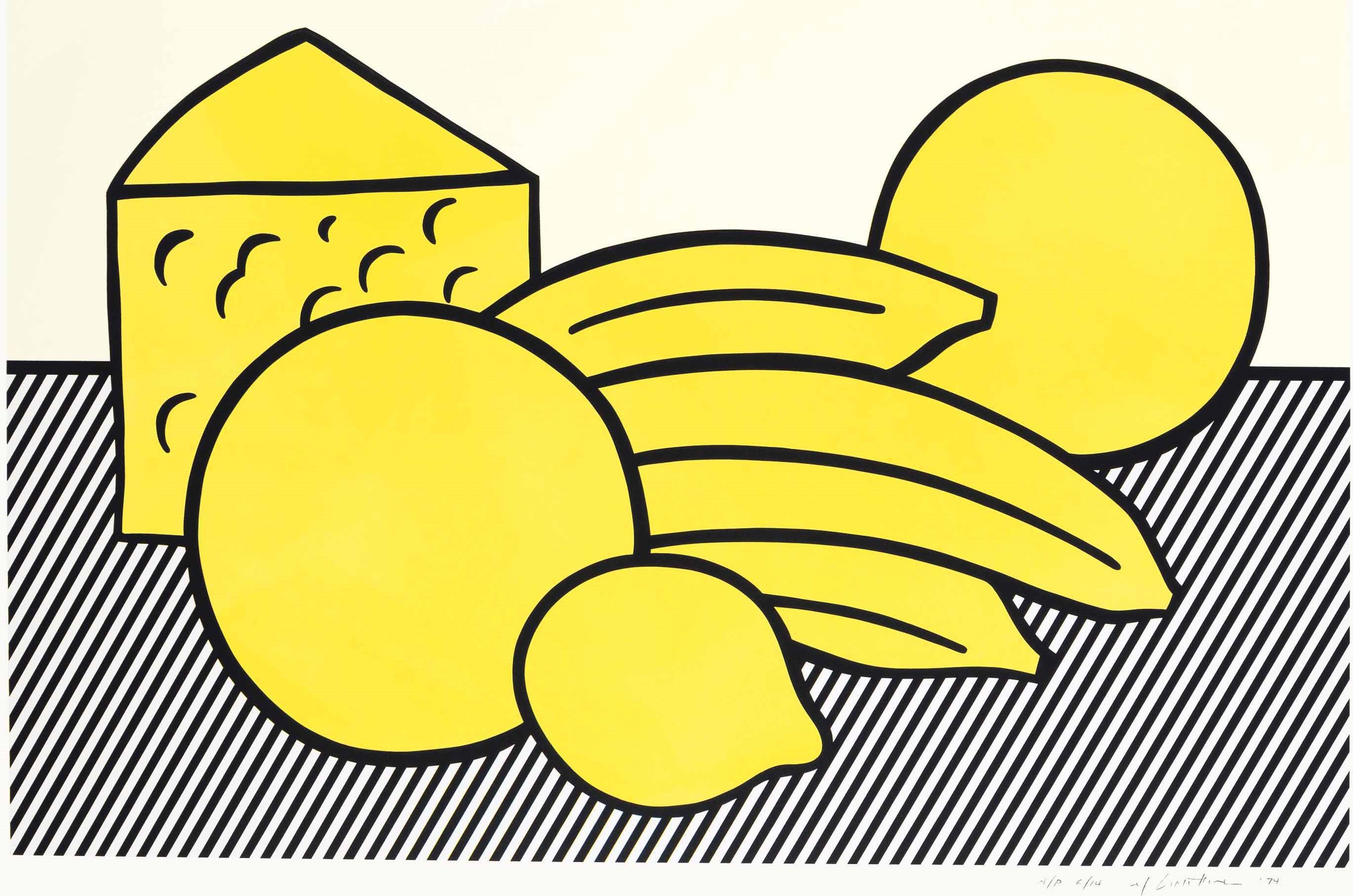 Roy Lichtenstein - Yellow Still Life, from The Six Still Lifes