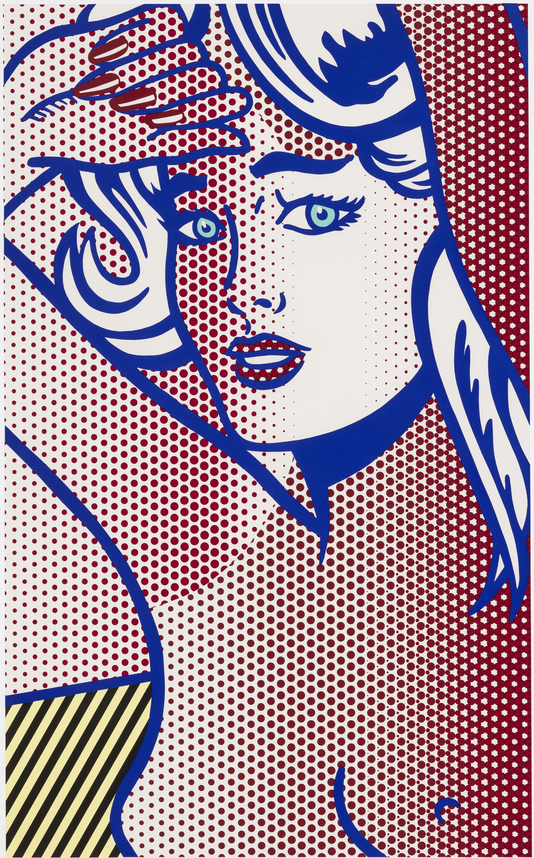 Roy Lichtenstein - Nude with Blue Hair, State I
