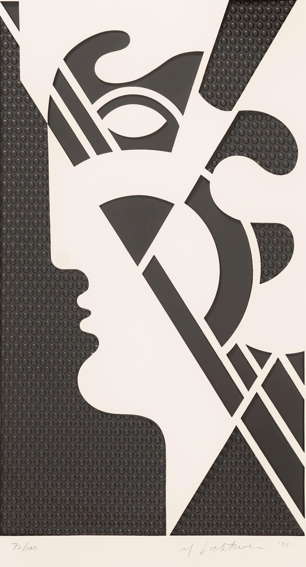 Roy Lichtenstein - Modern Head 5, from Modern Head series (Corlett 95)
