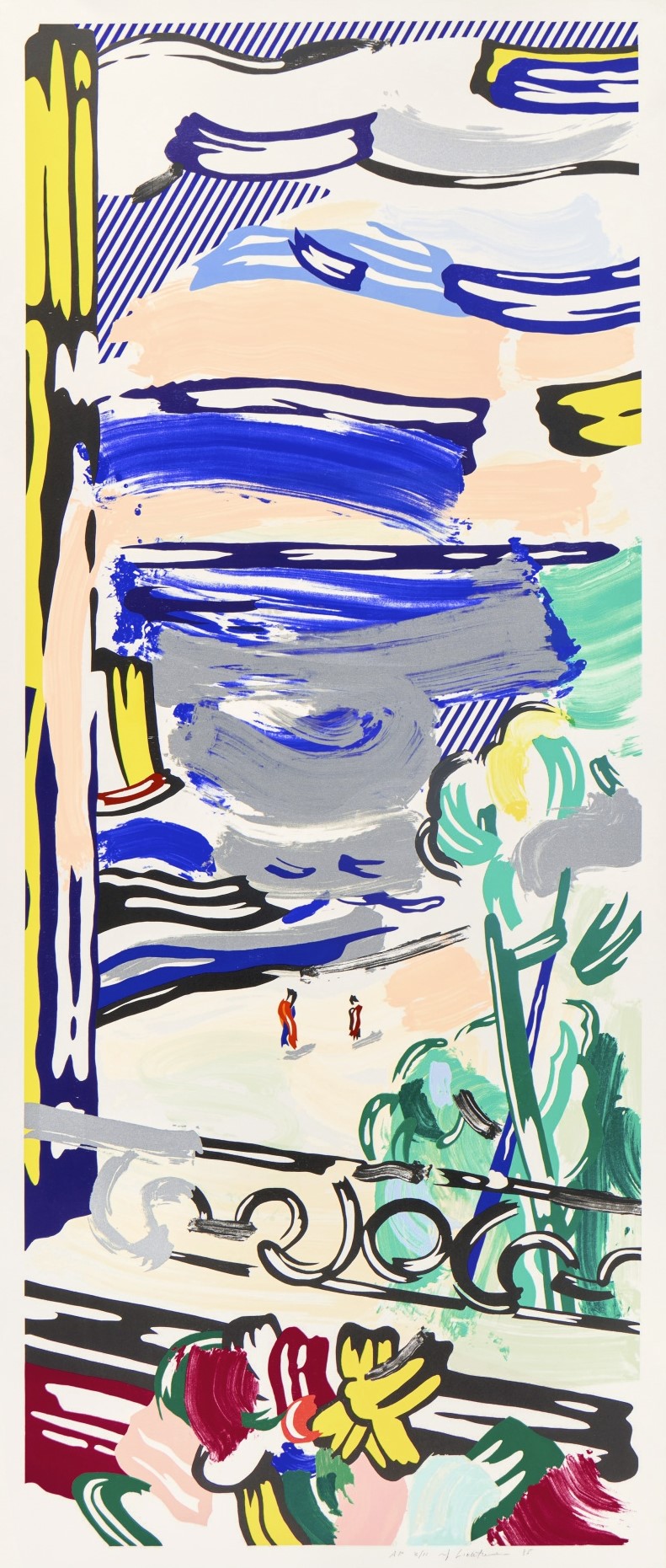 Roy Lichtenstein - View from the Window, from the Landscapes series (Corlett 215; RLCR 3461)