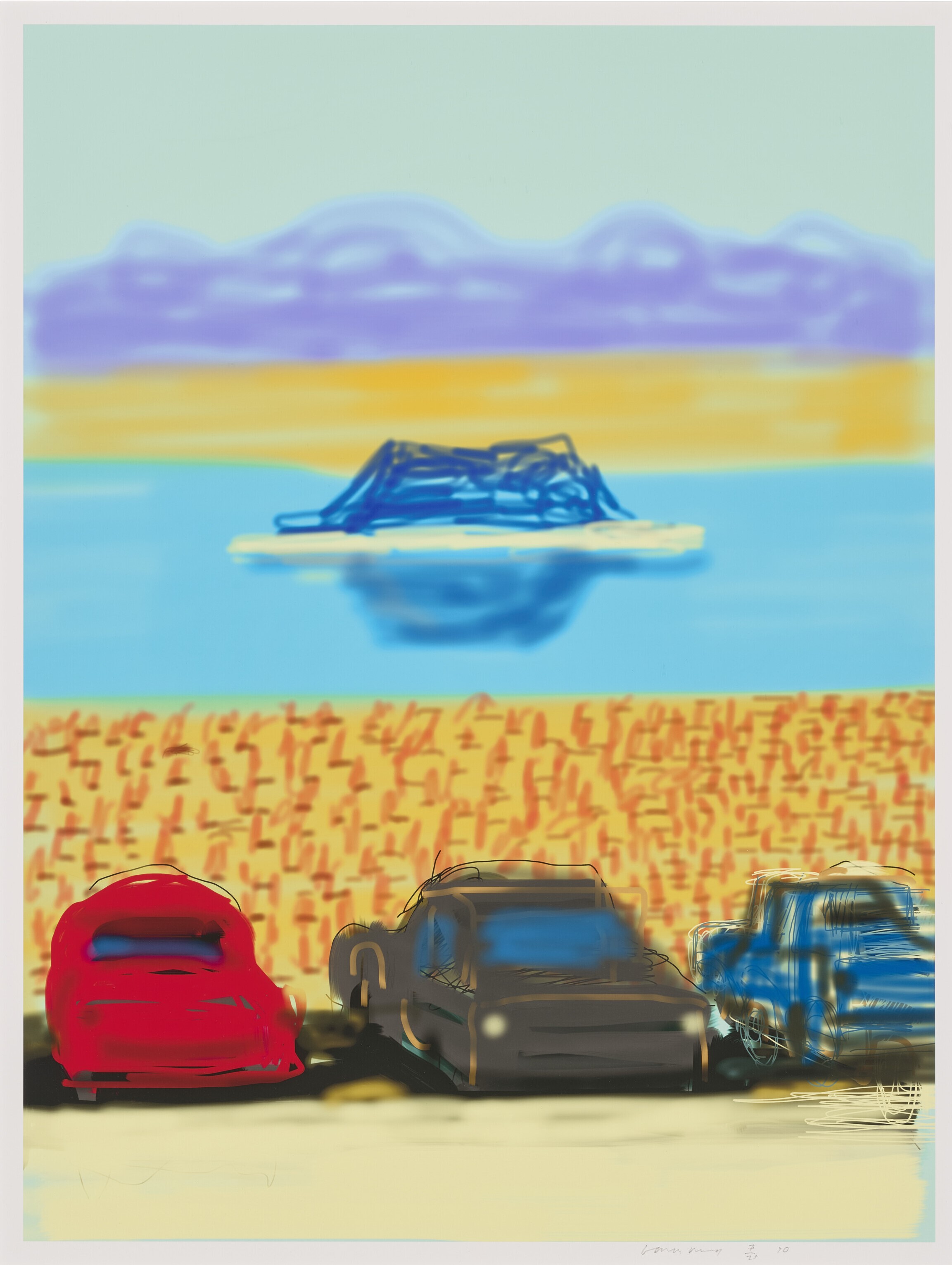 David Hockney - Untitled No. 17, from: The Yosemite Suite