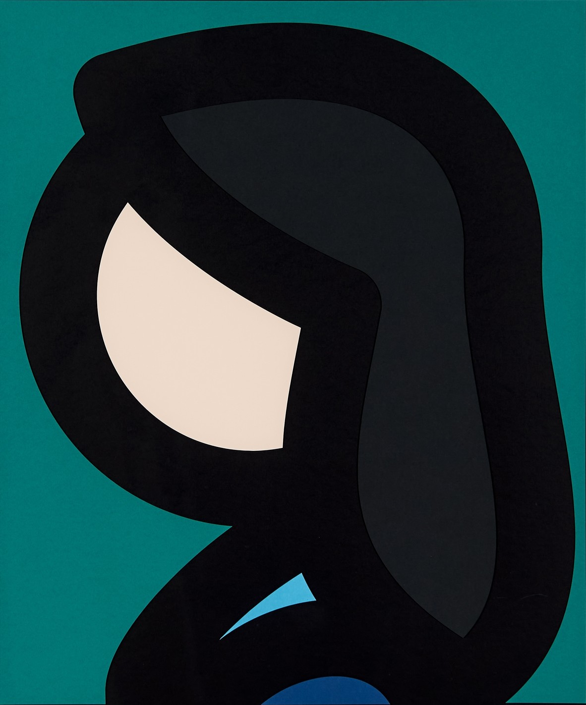 Julian Opie - Paper Head 6