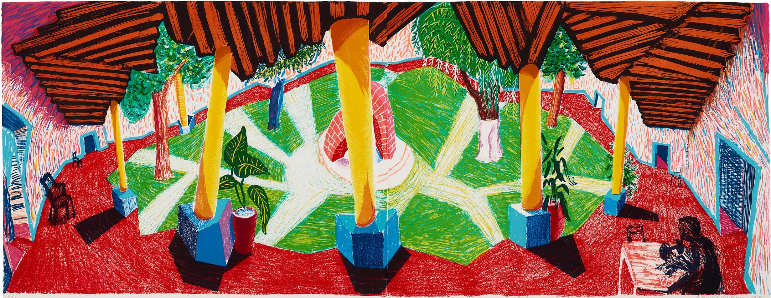 David Hockney - Hotel Acatlán: Two Weeks Later, from Moving Focus (MCAT 271