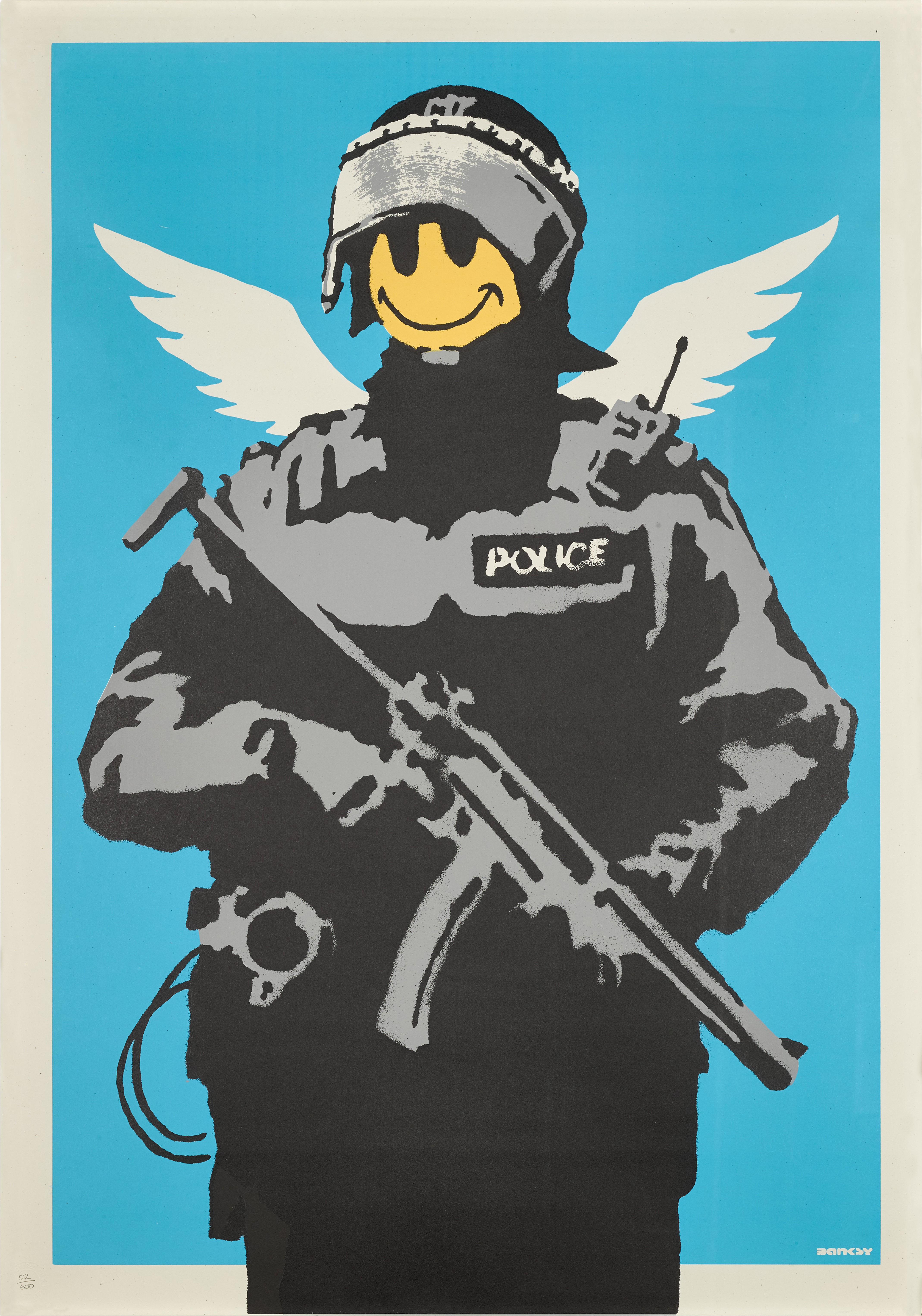 Banksy - Flying Copper