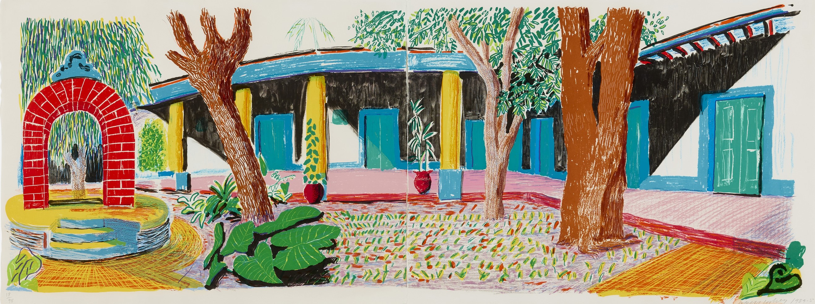 David Hockney - Hotel Acatlán: Second Day (from the Moving Focus series)