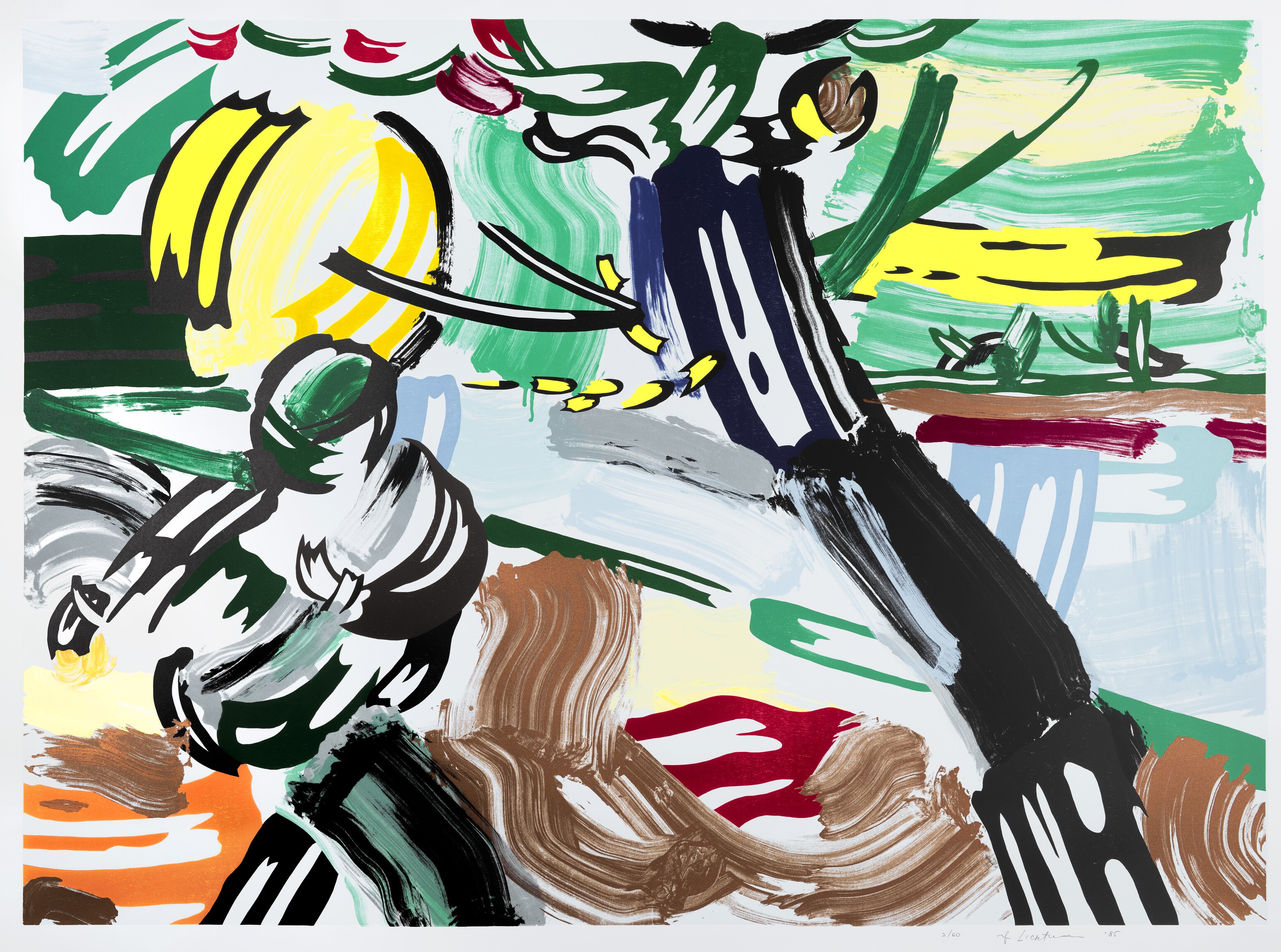 Roy Lichtenstein - The Sower, from Landscapes Series