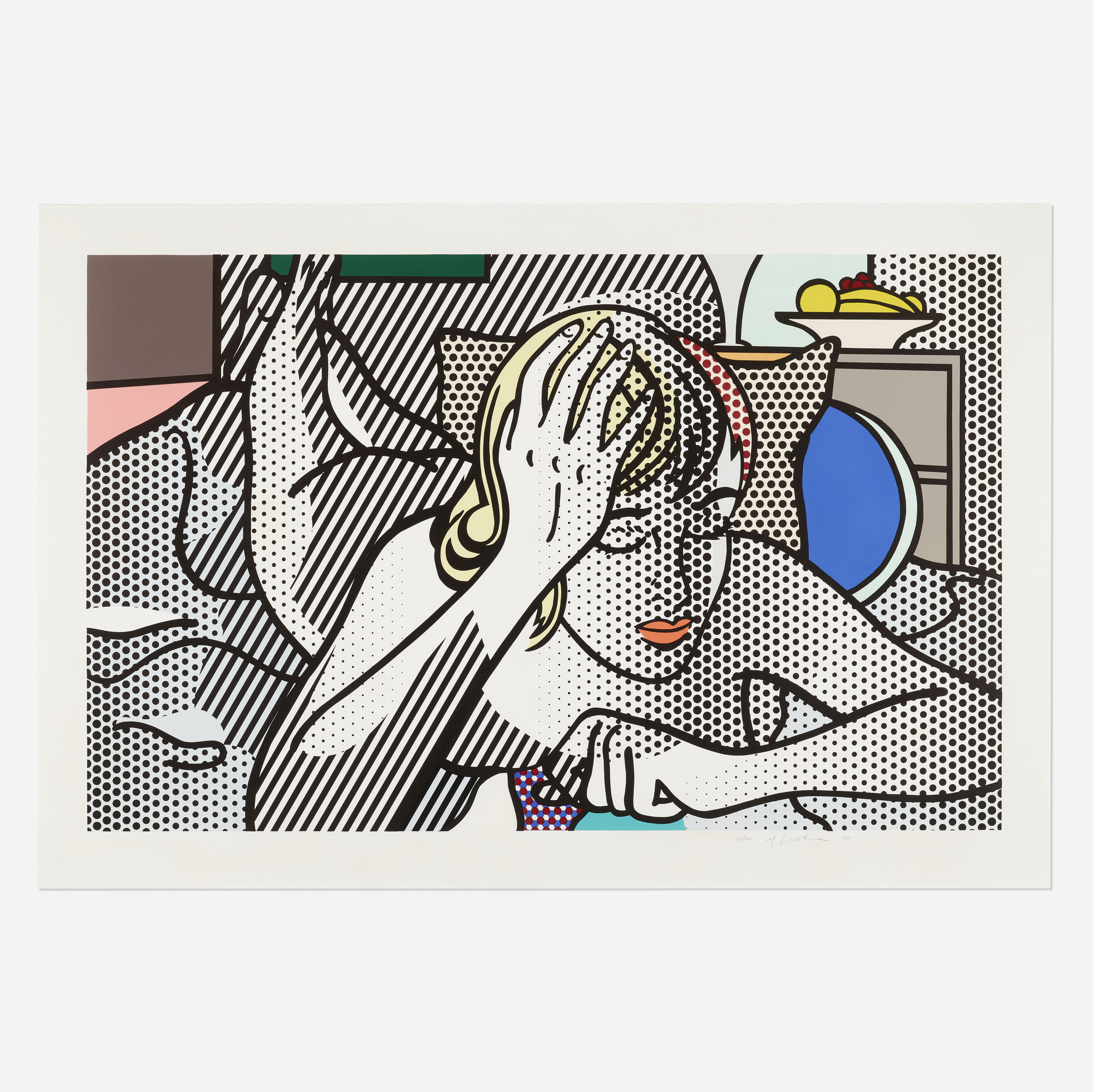 Roy Lichtenstein - Thinking Nude (from the Nude series)