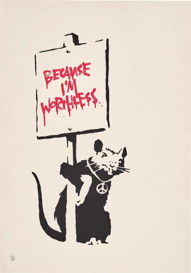 Banksy - Because I'm Worthless