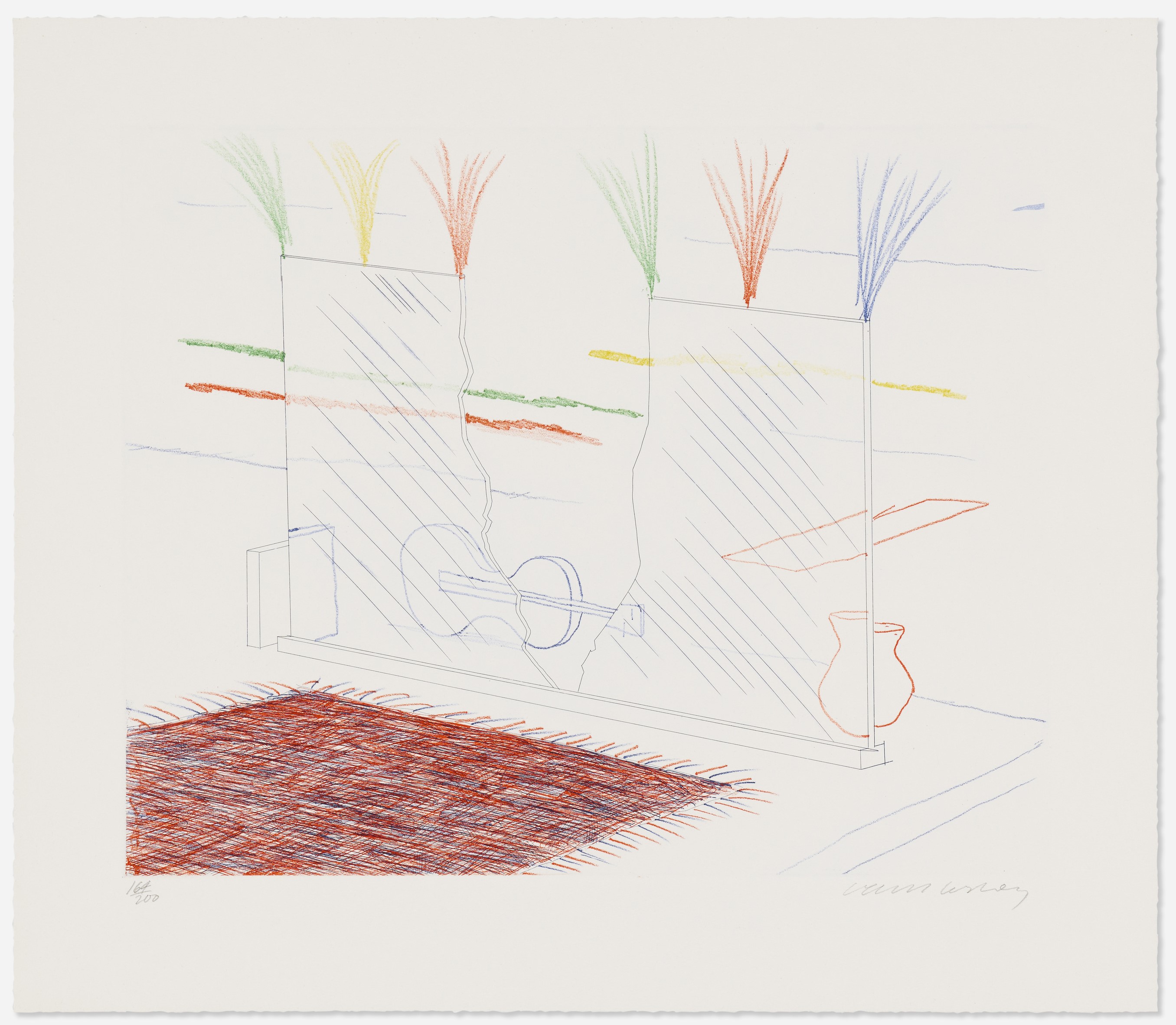 David Hockney - On It May Stay His Eye (from The Blue Guitar portfolio)
