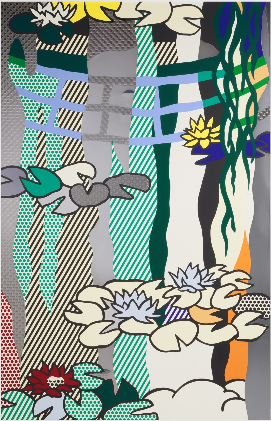 Roy Lichtenstein - Water Lilies with Japanese Bridge, from the Water Lilies series (Corlett 265; RLCR 4167)