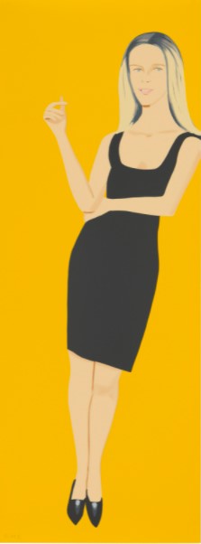 Alex Katz - Yvonne, from: Black Dress