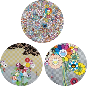 Takashi Murakami - Paradise in a Flower Field/ Kōrin Flowers and Water/ My Sincerity to You