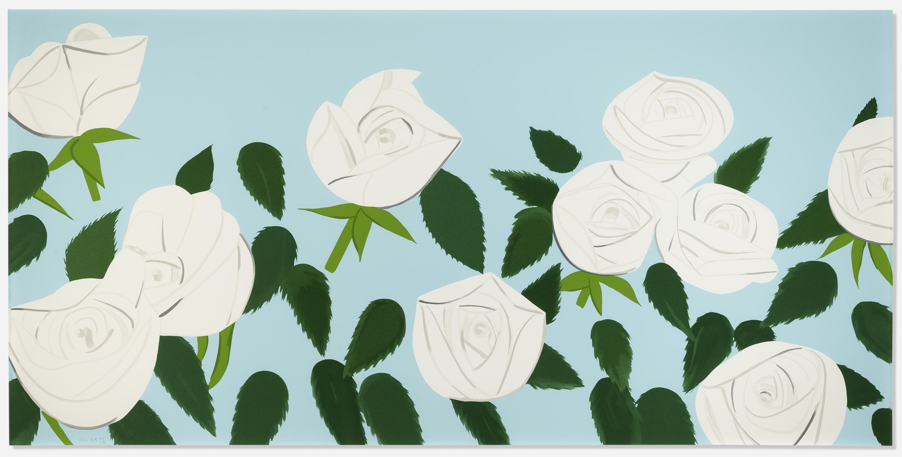 Alex Katz - White Roses