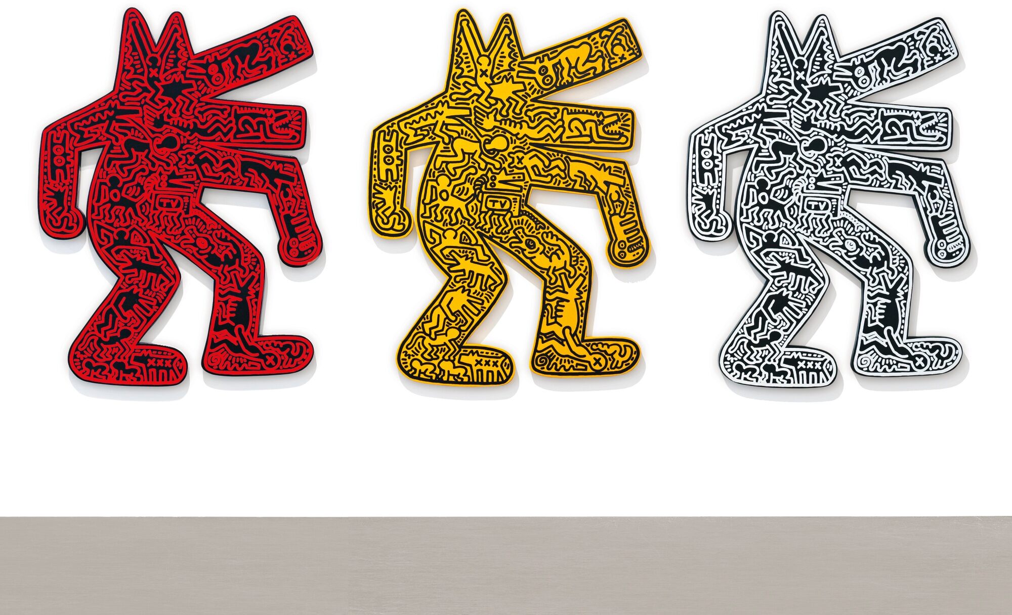 Keith Haring - DOG [THREE WORKS]