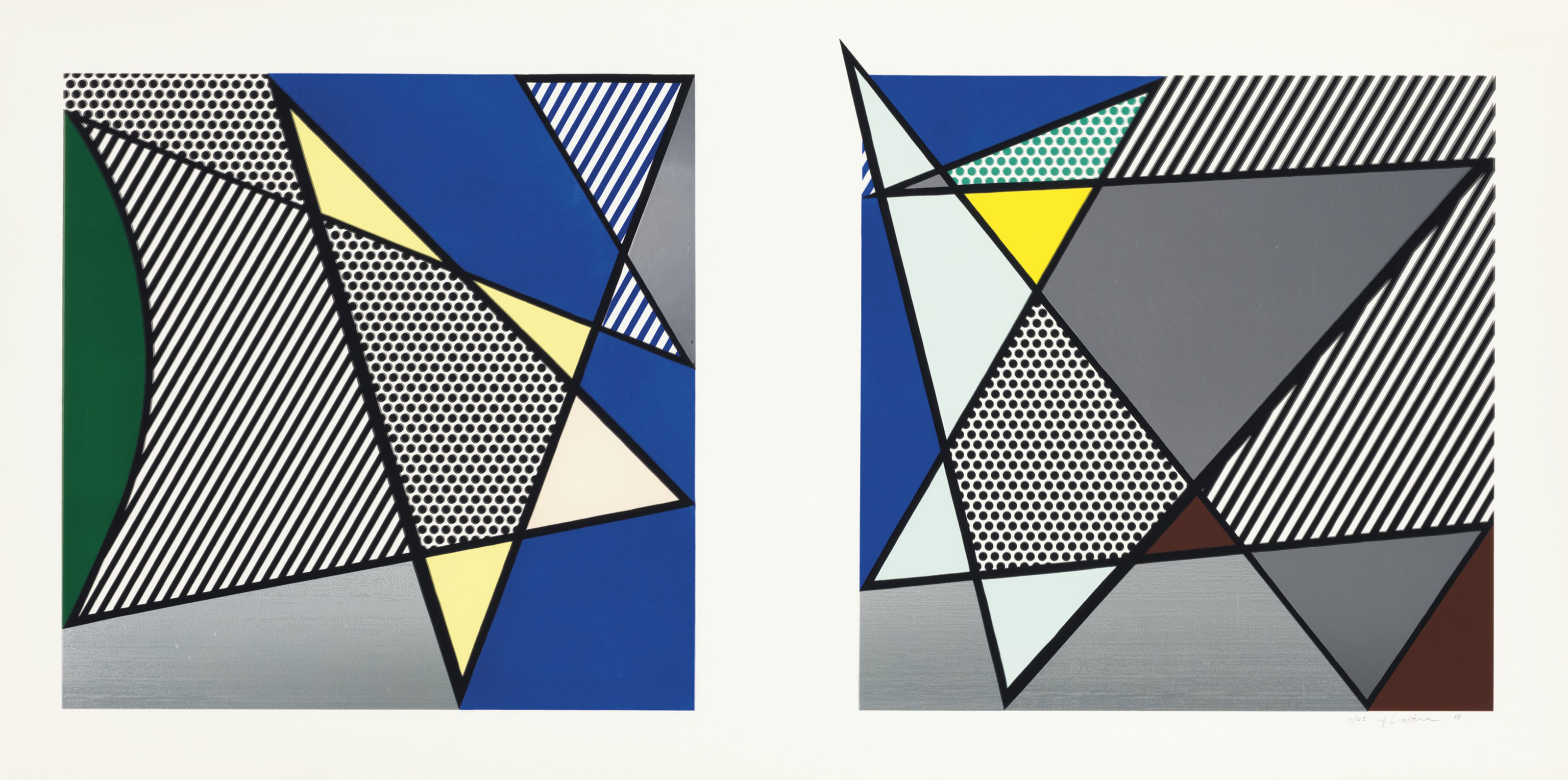Roy Lichtenstein - Imperfect Diptych