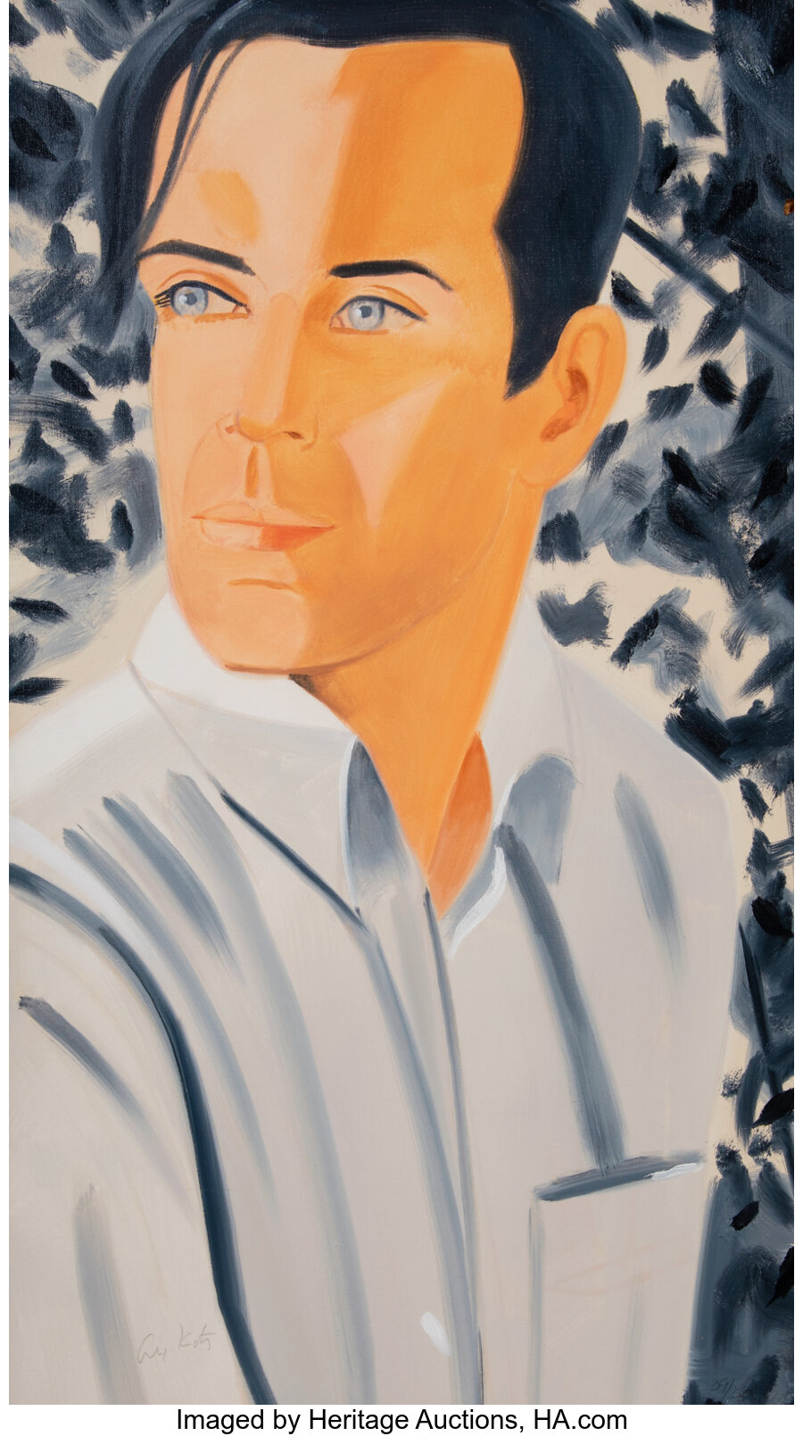 Alex Katz - Rob, from the White Shirt Portfolio