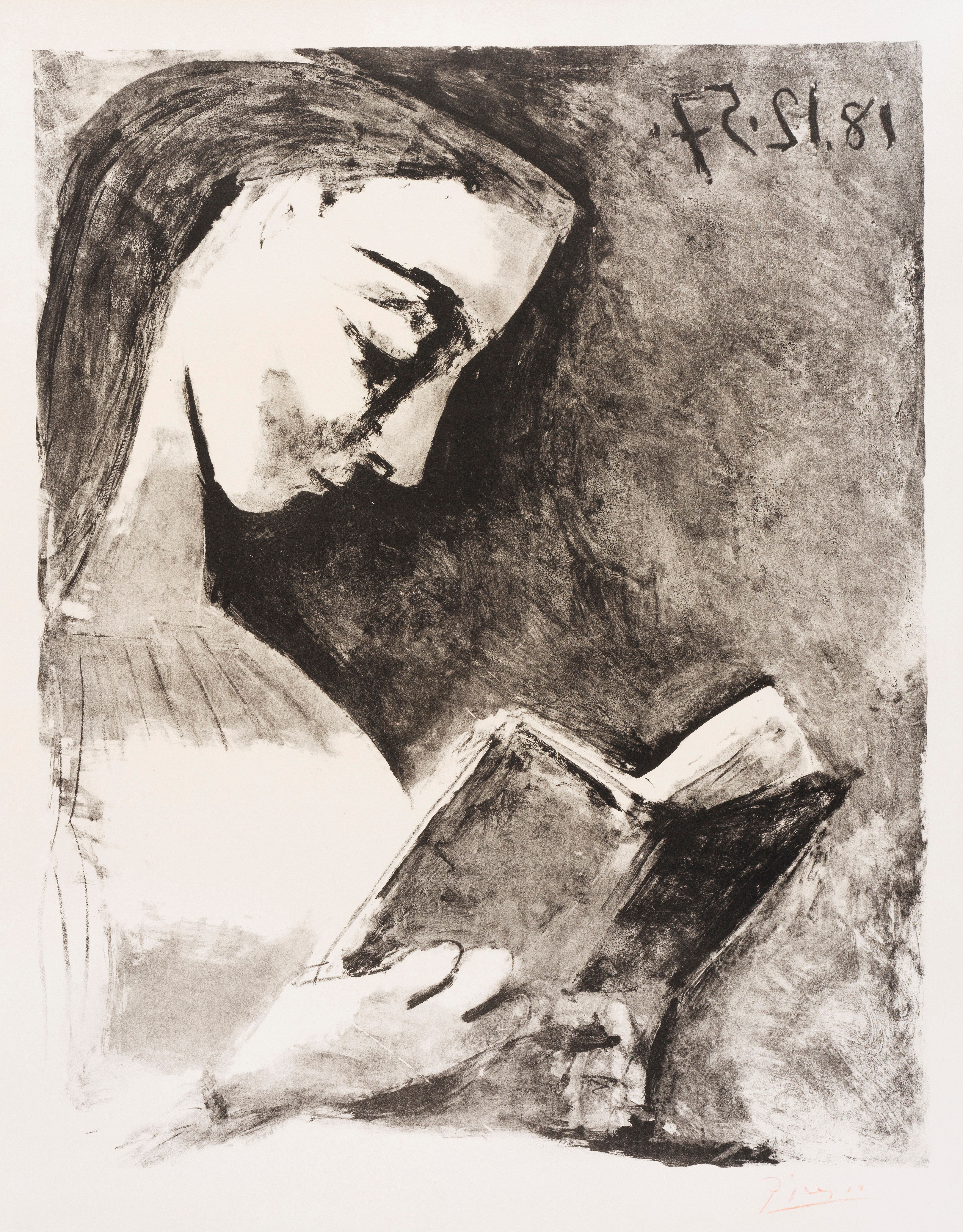 Pablo Picasso - Jacqueline lisant, 1958.