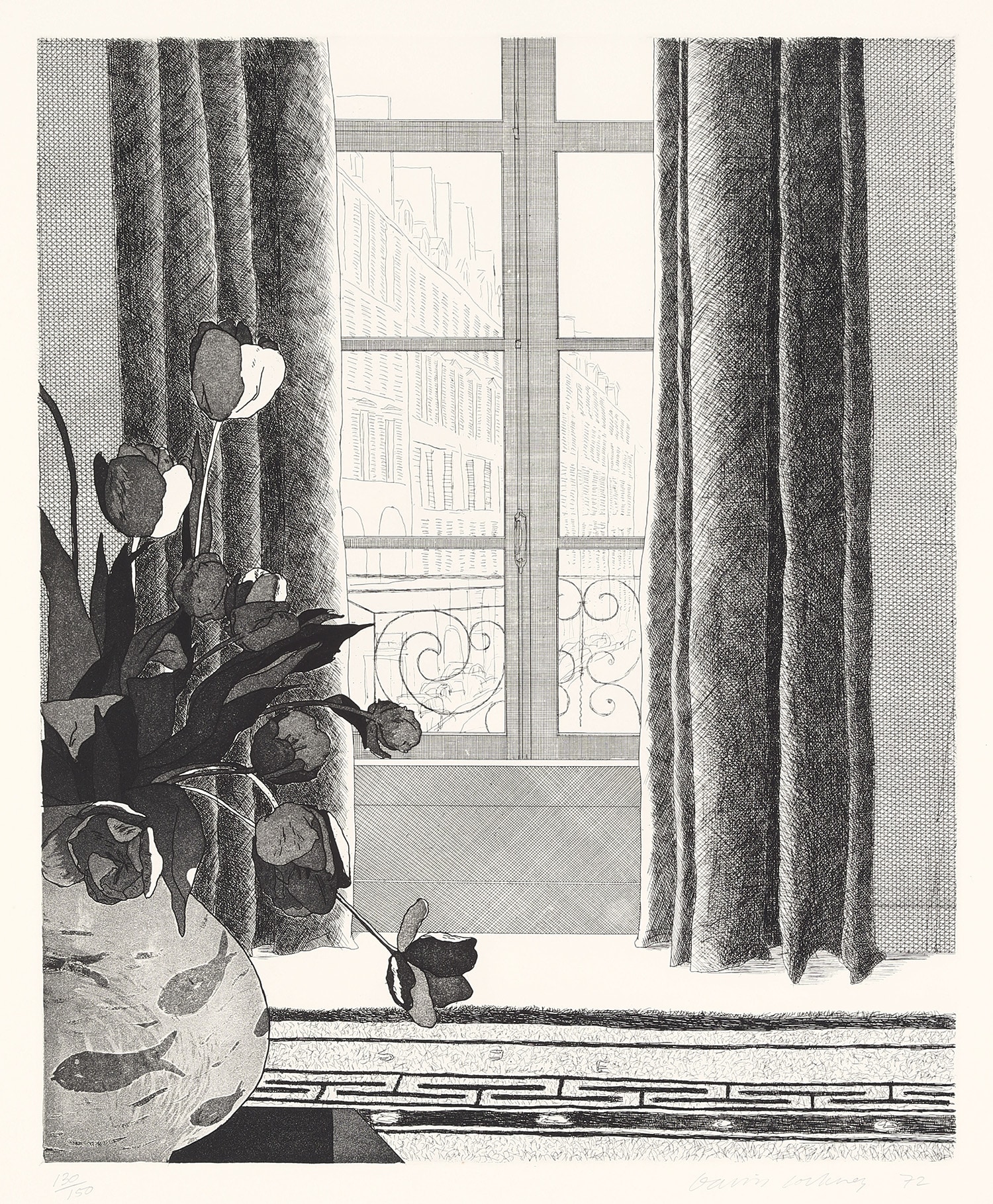 David Hockney - Rue de Seine (S.A.C. 121, M.C.A.T. 111)