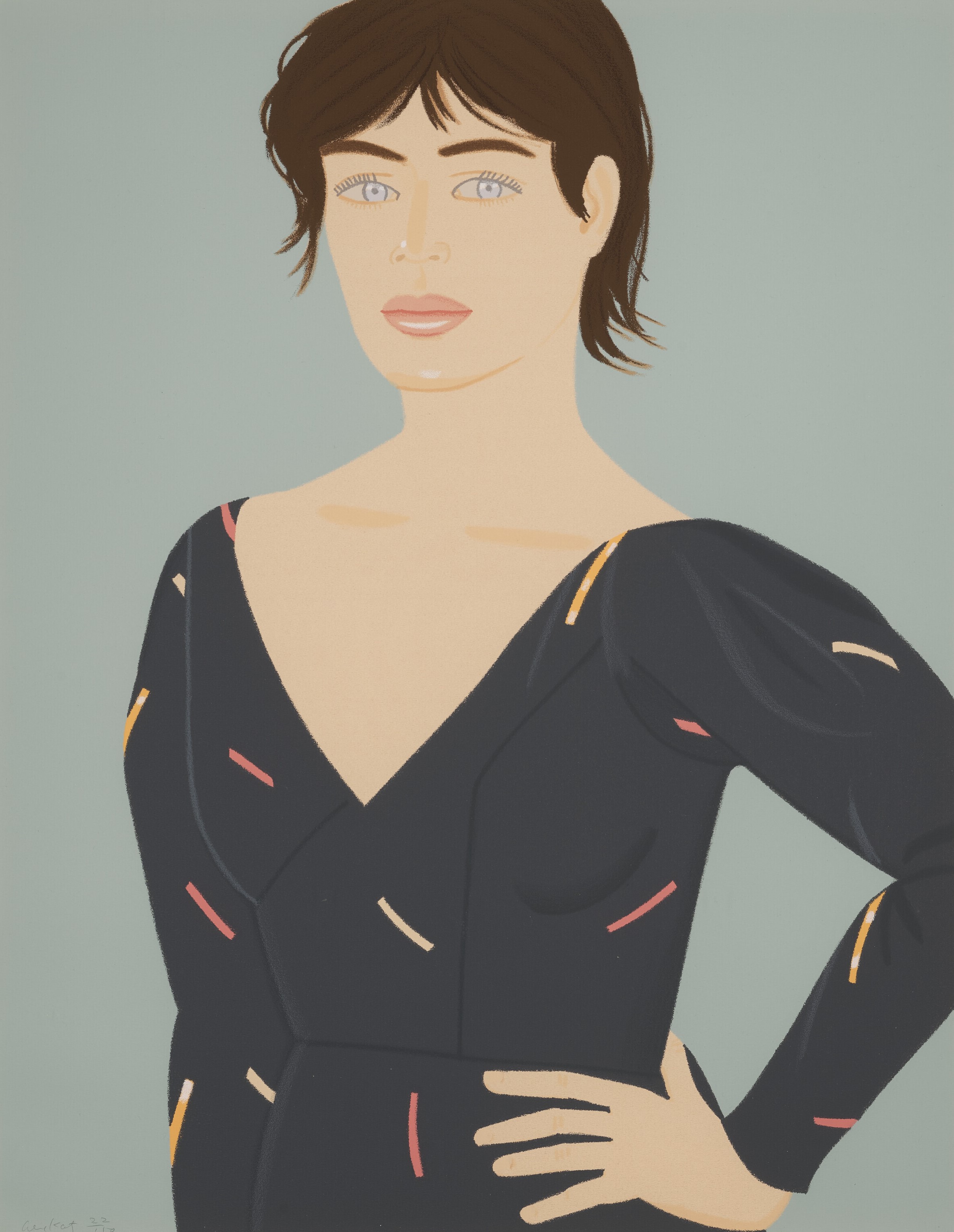 Alex Katz - Gray Dress (Laura)