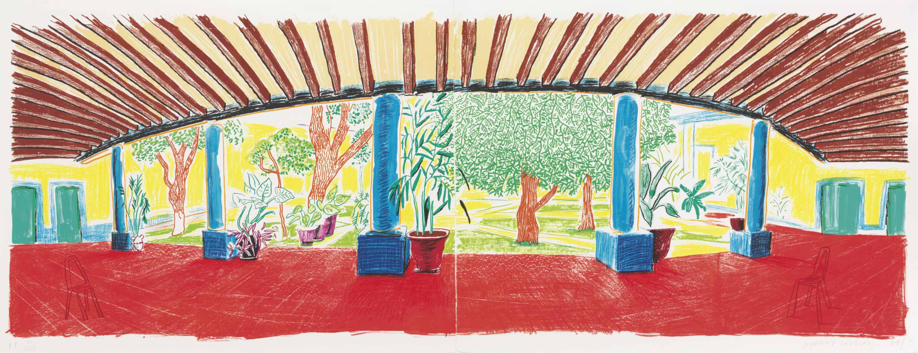 David Hockney - Hotel Acátlan: First Day, from Moving Focus