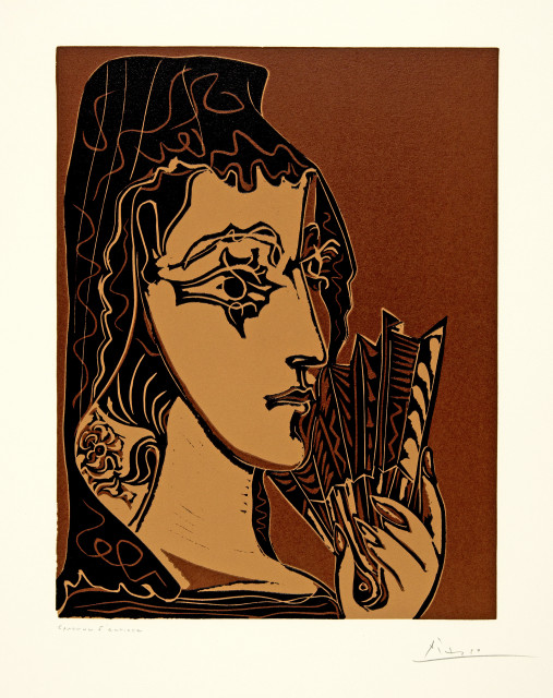 Pablo Picasso - Portrait de Jacqueline en Carmen