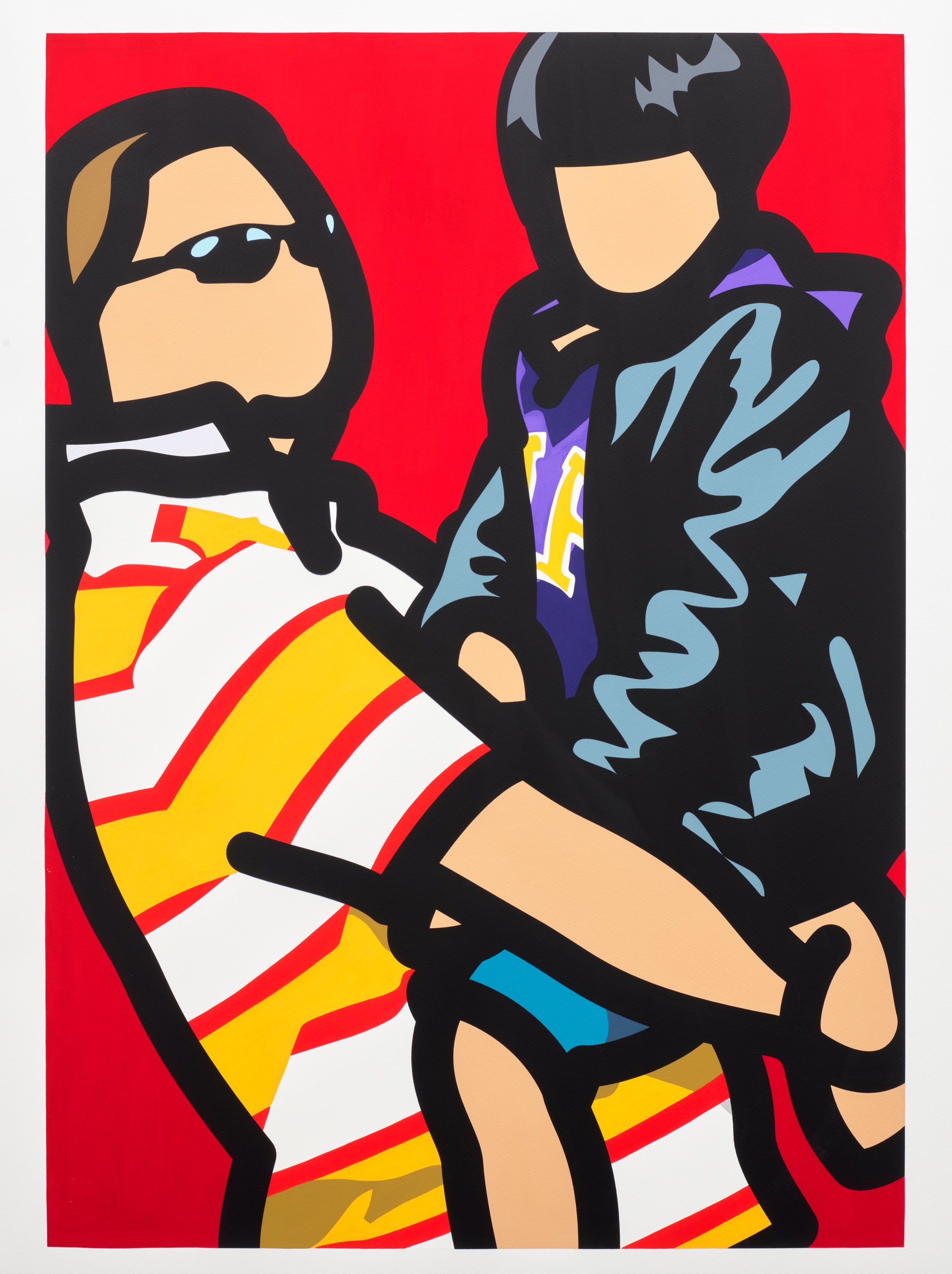 Julian Opie - Tourist With Child, from Tourists (C. 275)