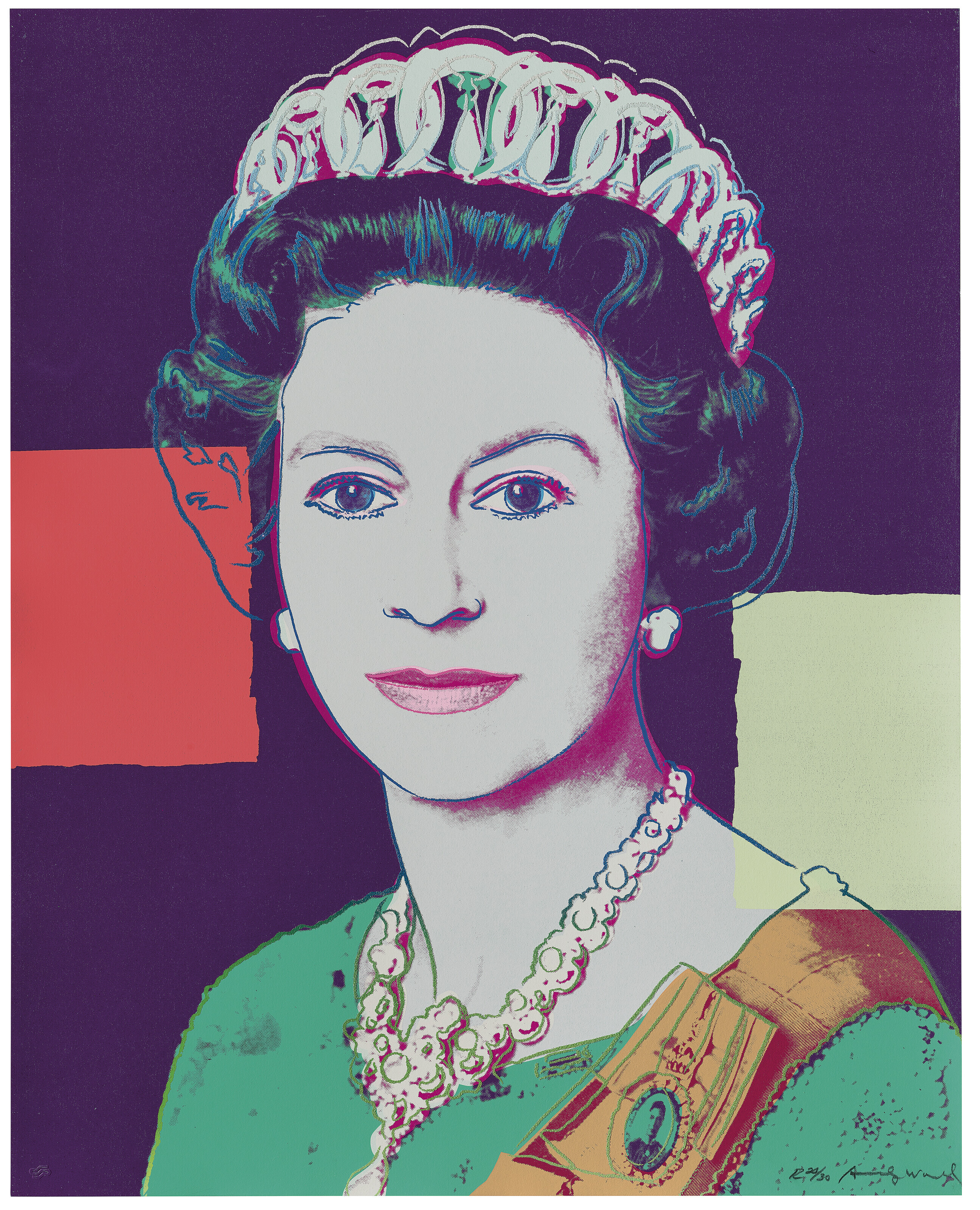Andy Warhol - Queen Elizabeth II, from: Reigning Queens (Royal Edition)
