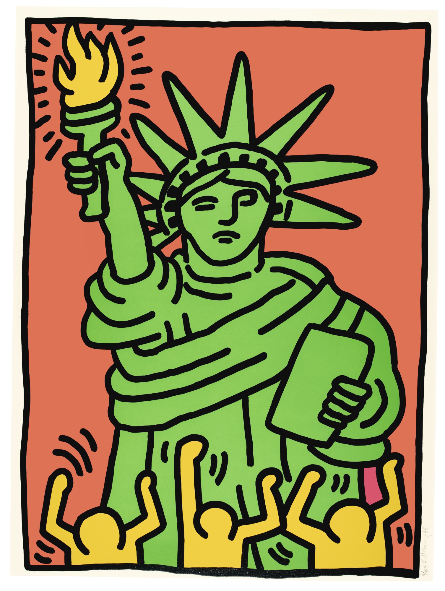 Keith Haring - Statue of Liberty