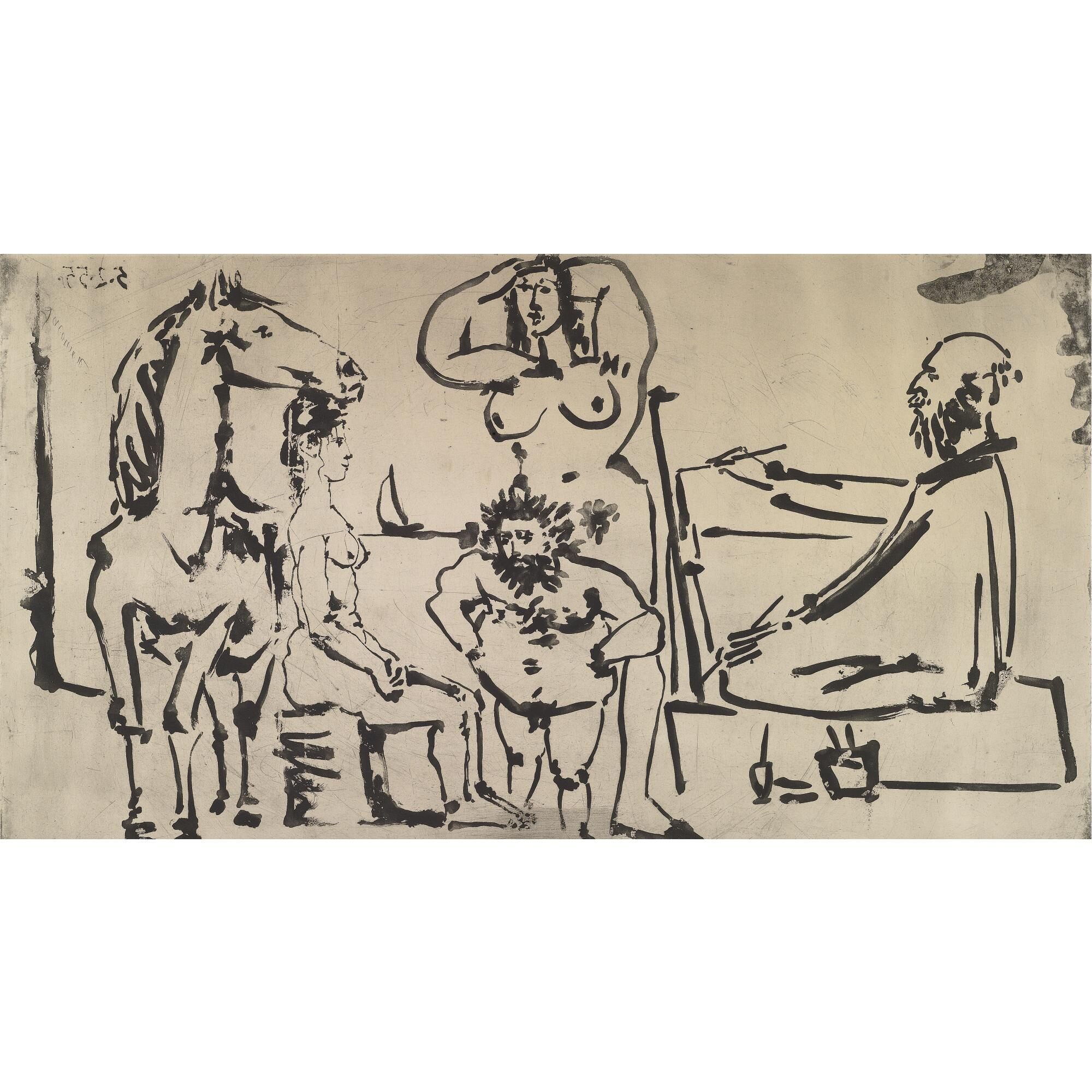 Pablo Picasso - Le Peintre sur la Plage