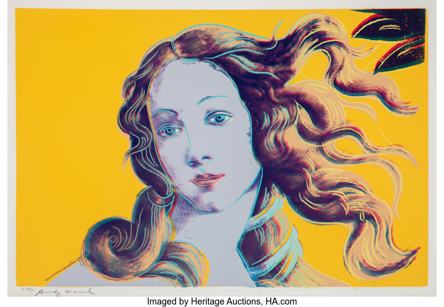 Andy Warhol - Sandro Botticelli, Birth of Venus, 1482 (Details of Renaissance Paintings)