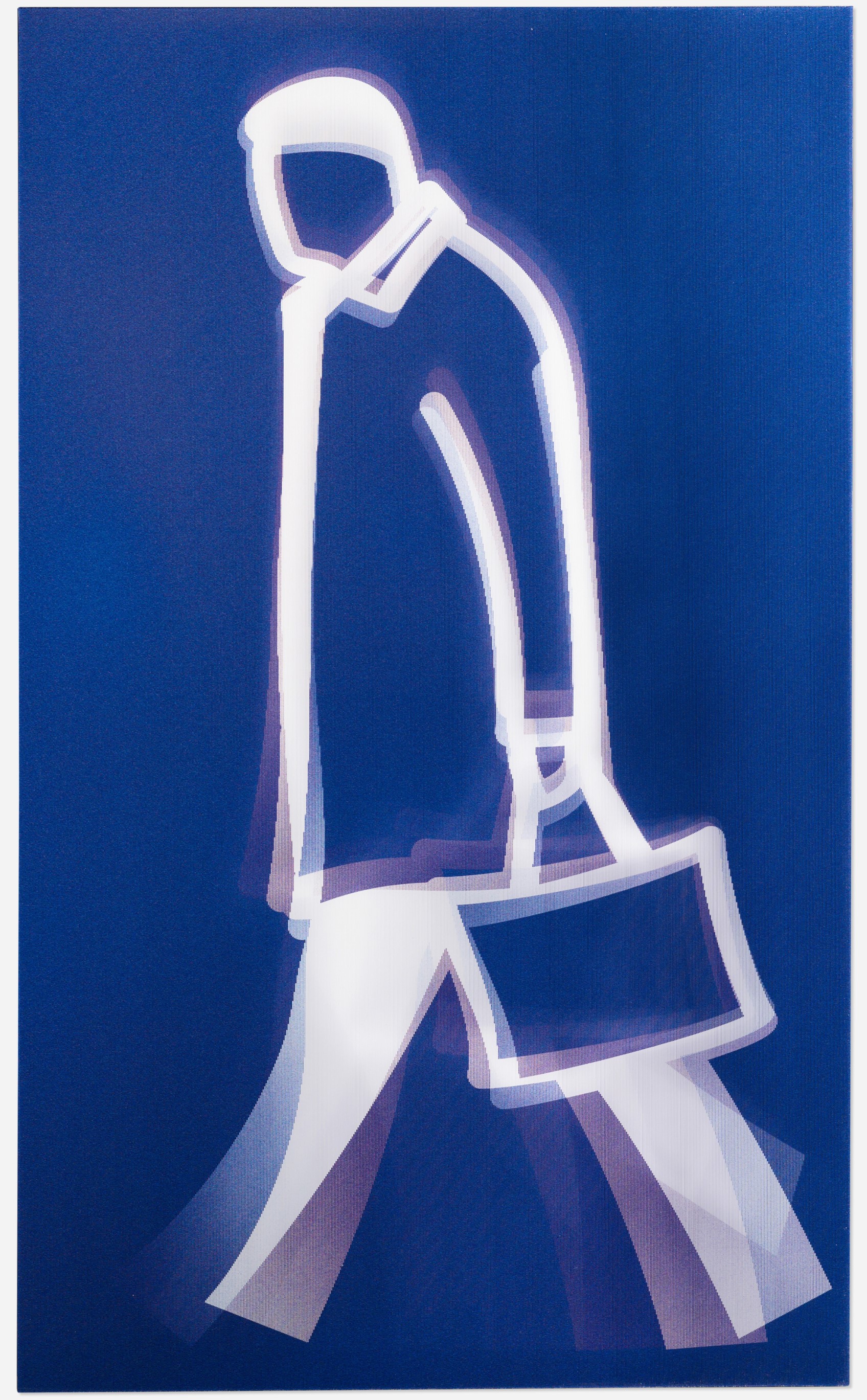Julian Opie - Leather Bag (from the Old Street Walkers series)