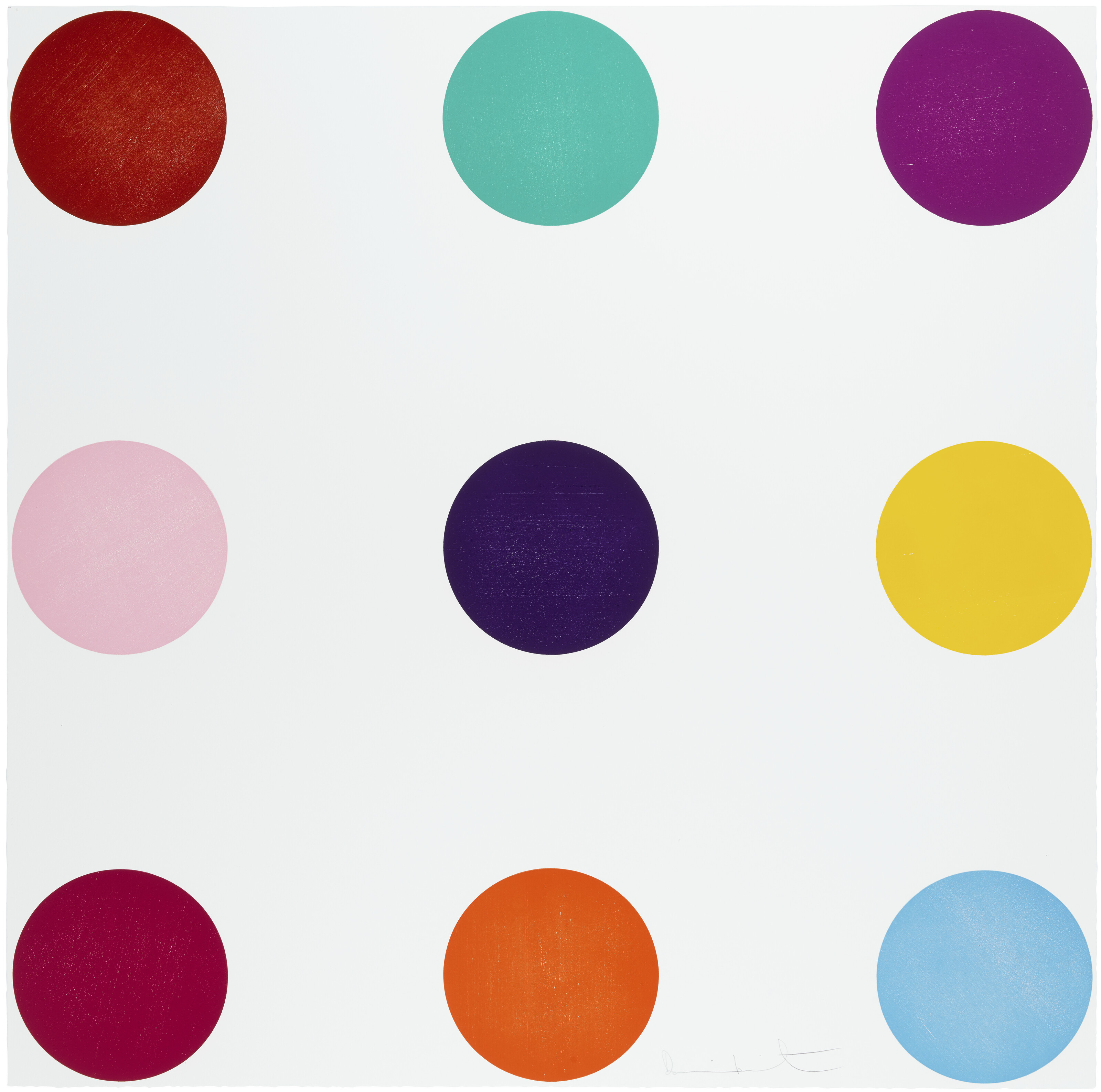 Damien Hirst - Tryptophan, from 12 Woodcut Spots