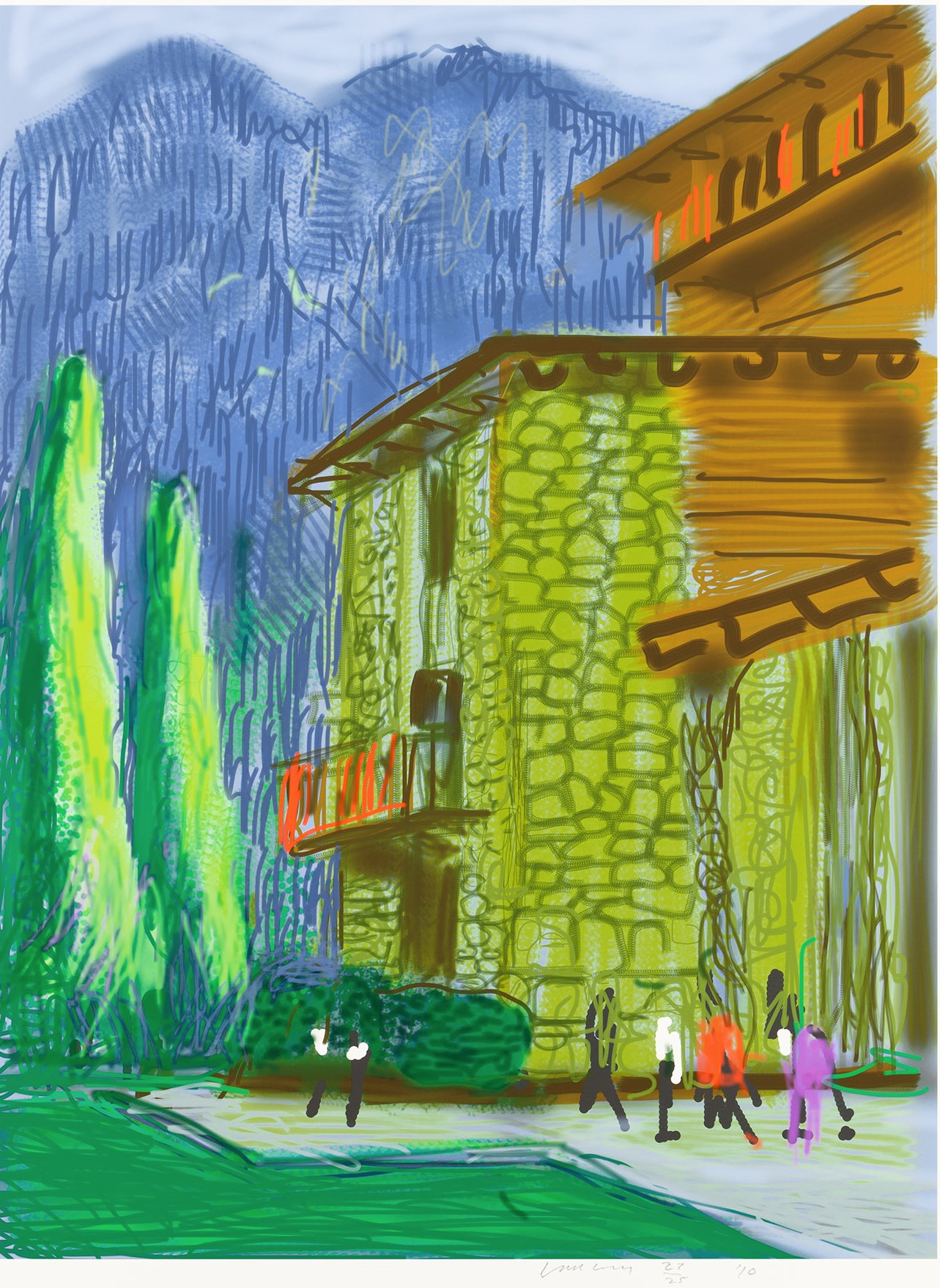 David Hockney - Untitled No. 1, from The Yosemite Suite