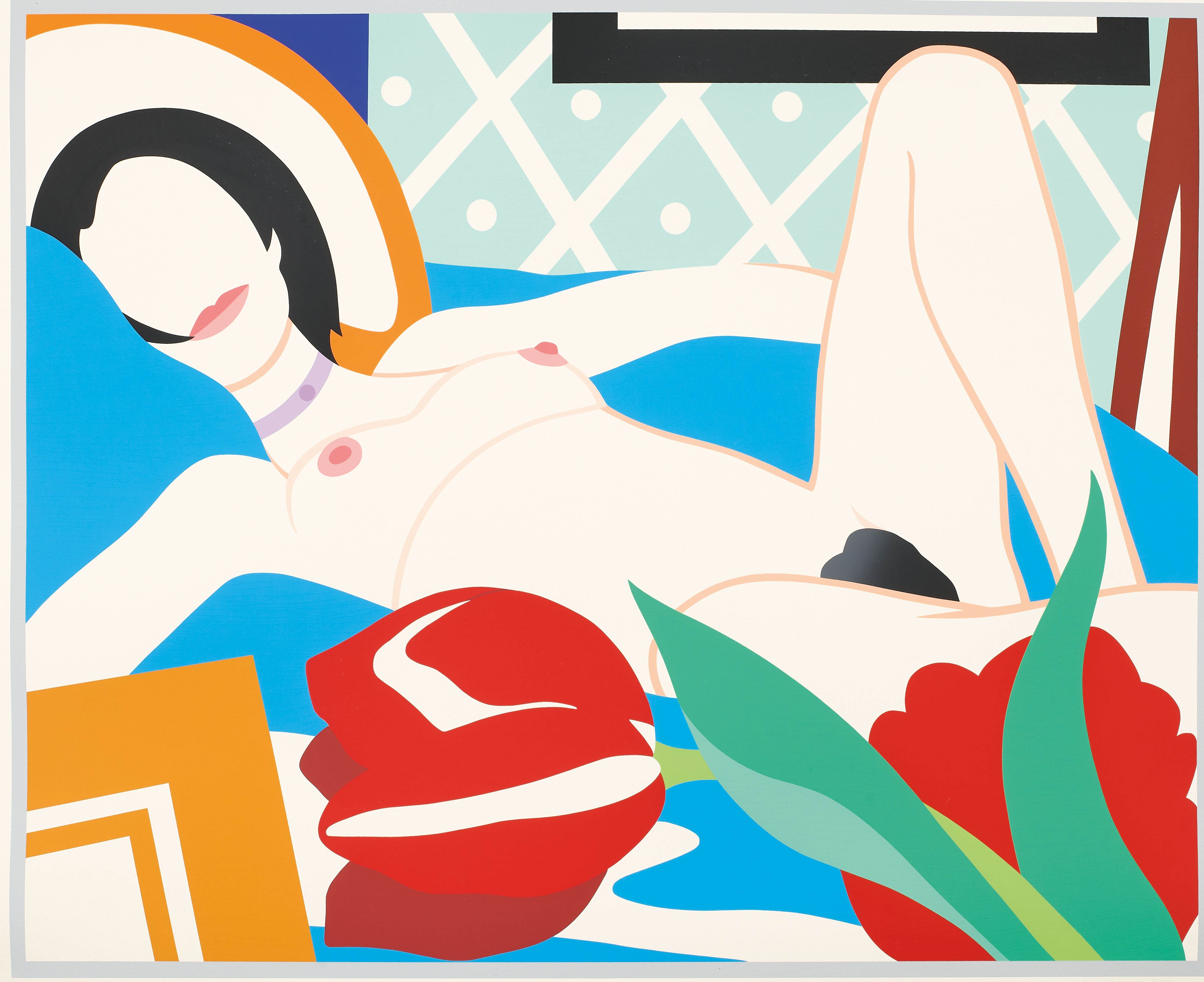 Tom Wesselmann - Monica with tulips