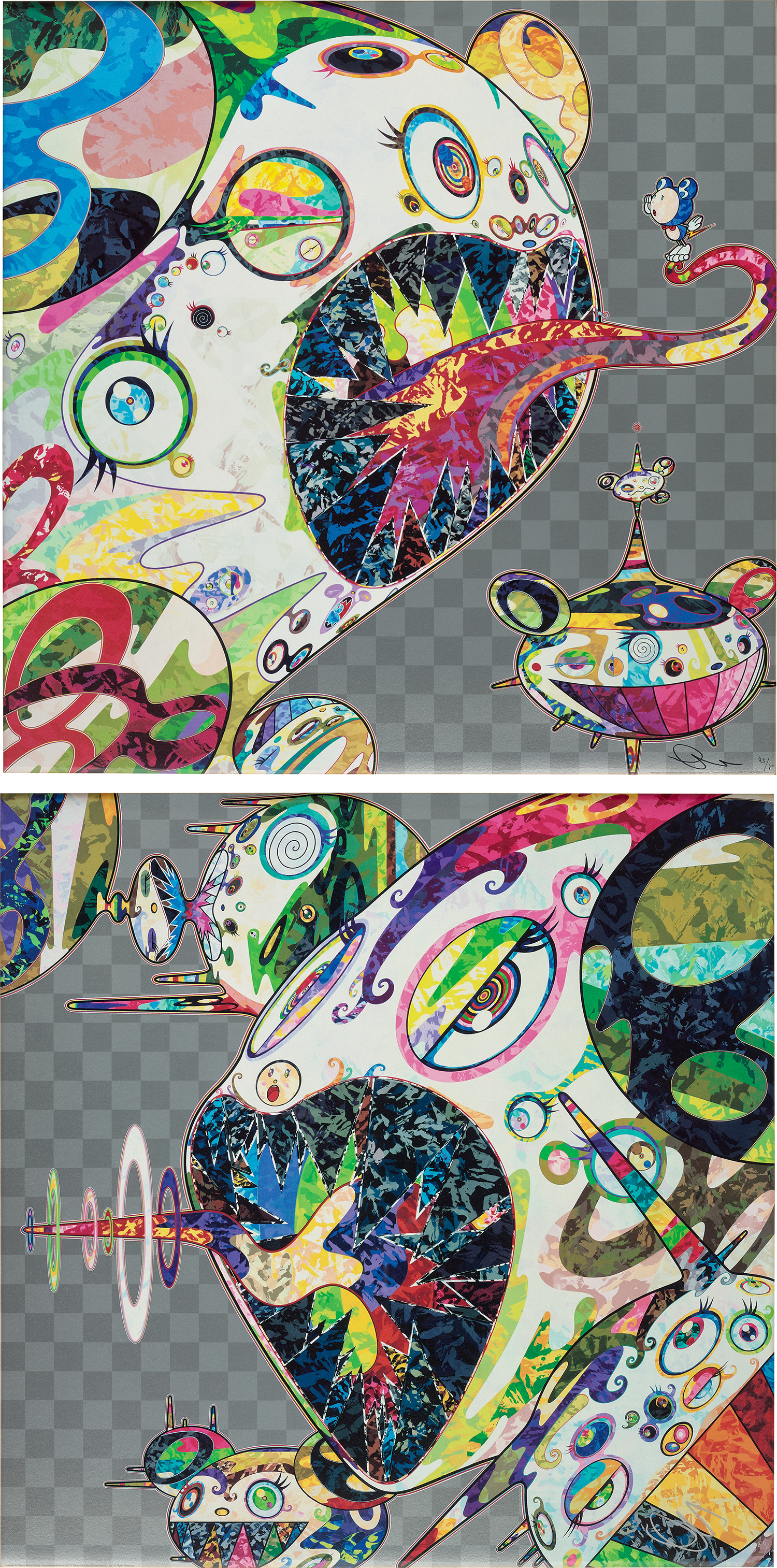 Takashi Murakami - Homage to Francis Bacon (Study of Isabel Rawsthorne); and Homage to Francis Bacon (Study of George Dyer)