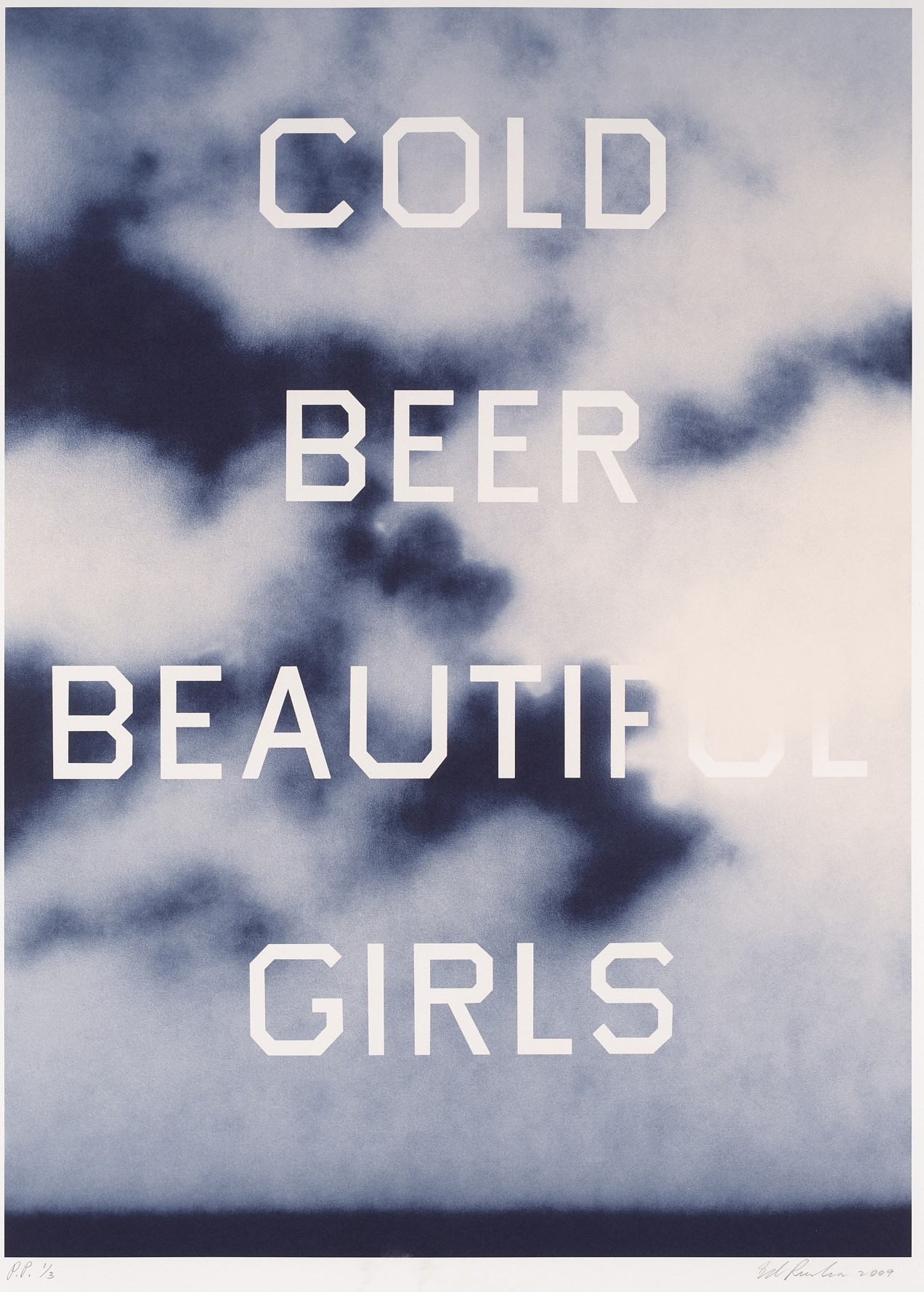 Ed Ruscha - Cold Beer Beautiful Girls
