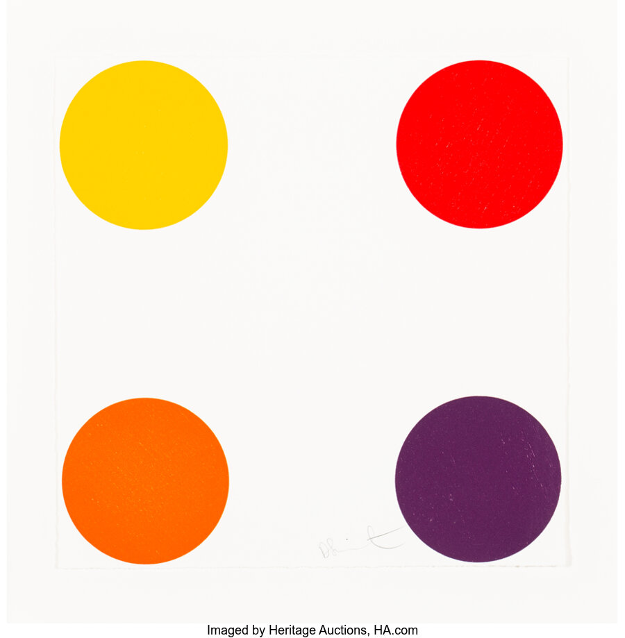 Damien Hirst - Elaidoyl Chloride, from 40 Woodcut Spots