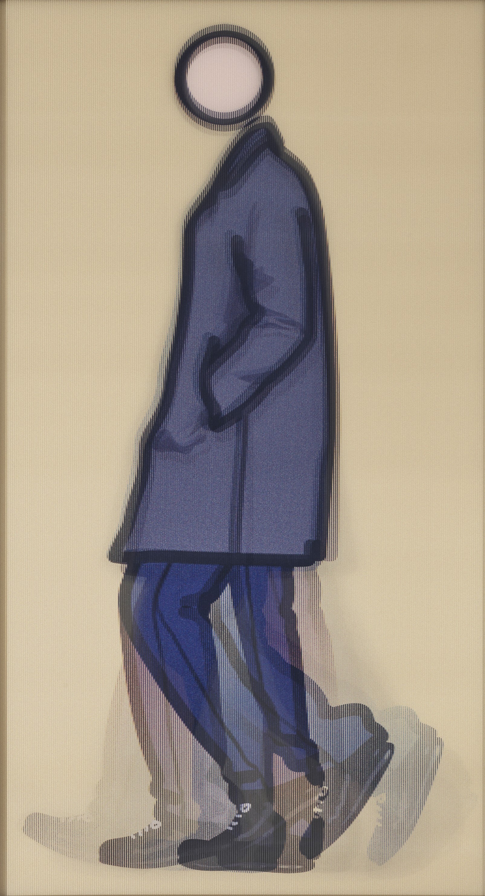 Julian Opie - Jeremy walking in coat