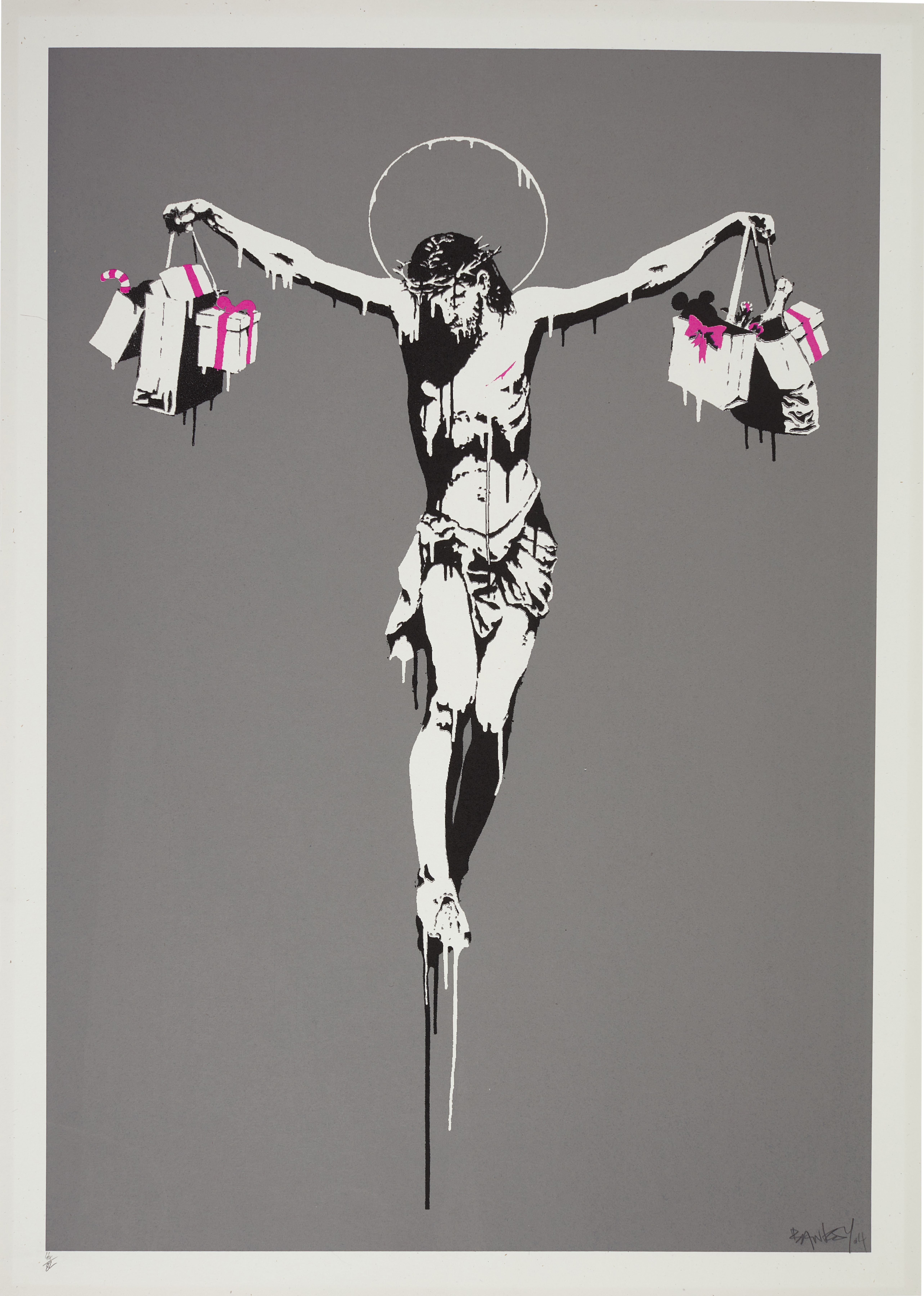 Banksy - Christ With Shopping Bags