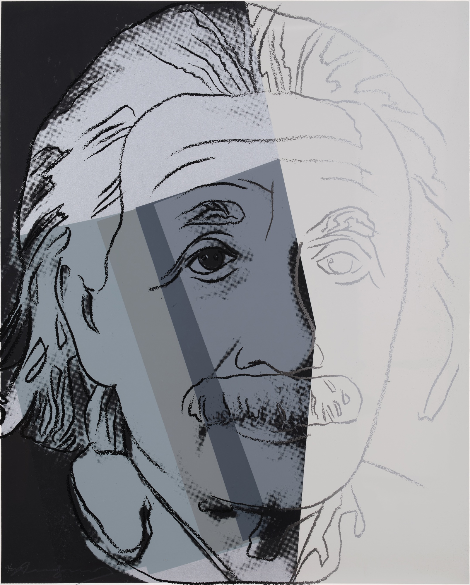 Andy Warhol - Albert Einstein, from Ten Portraits of Jews of the Twentieth Century (F. & S. II.229)