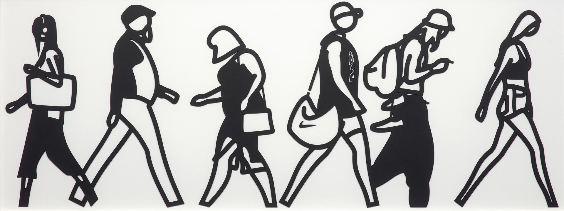 Julian Opie - Walking in Melbourne 1, from Walking in Melbourne series