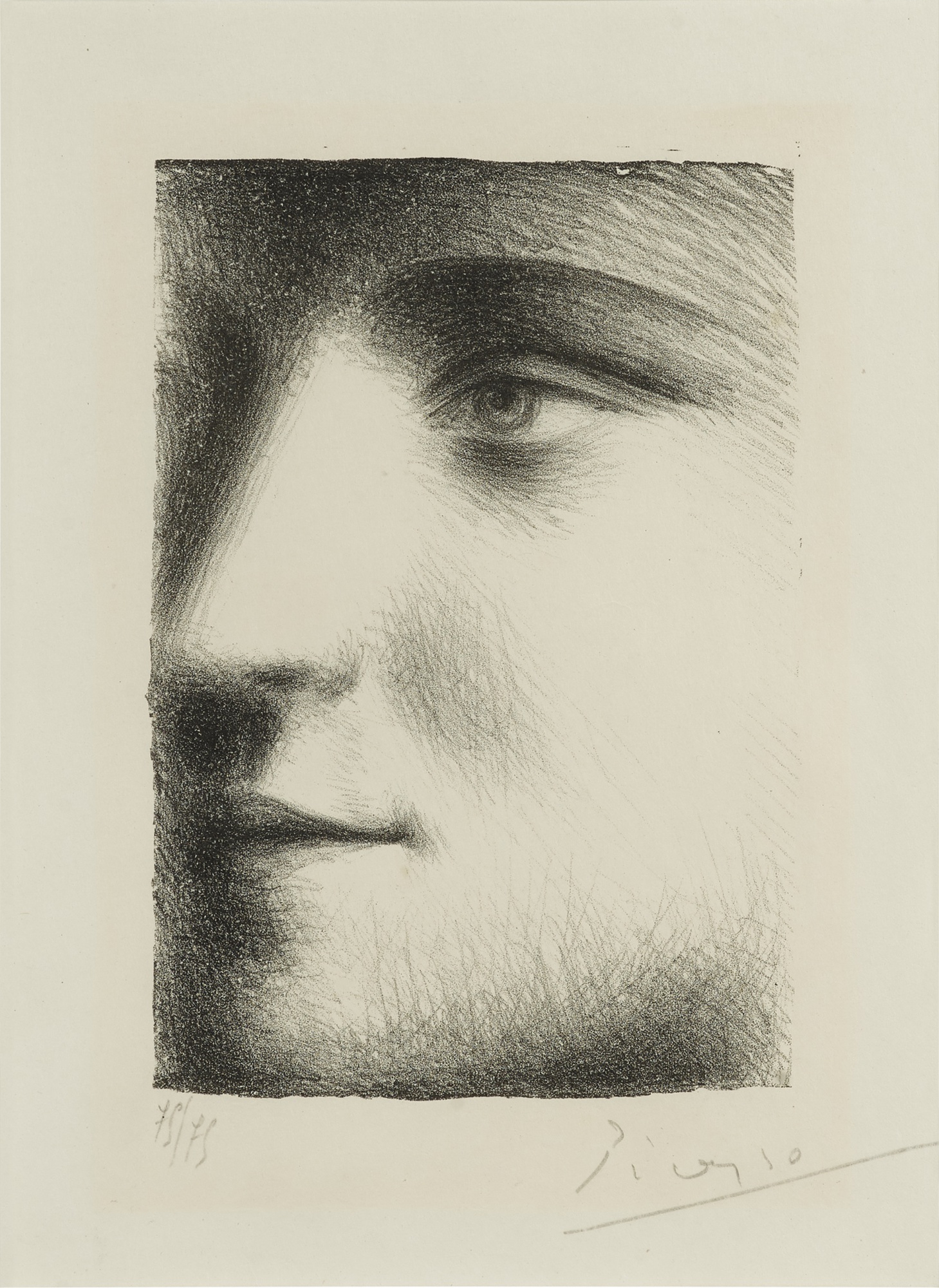 Pablo Picasso - Visage de Marie-Thérèse (Bloch 95; Baer 243; Mourlot XXIII)