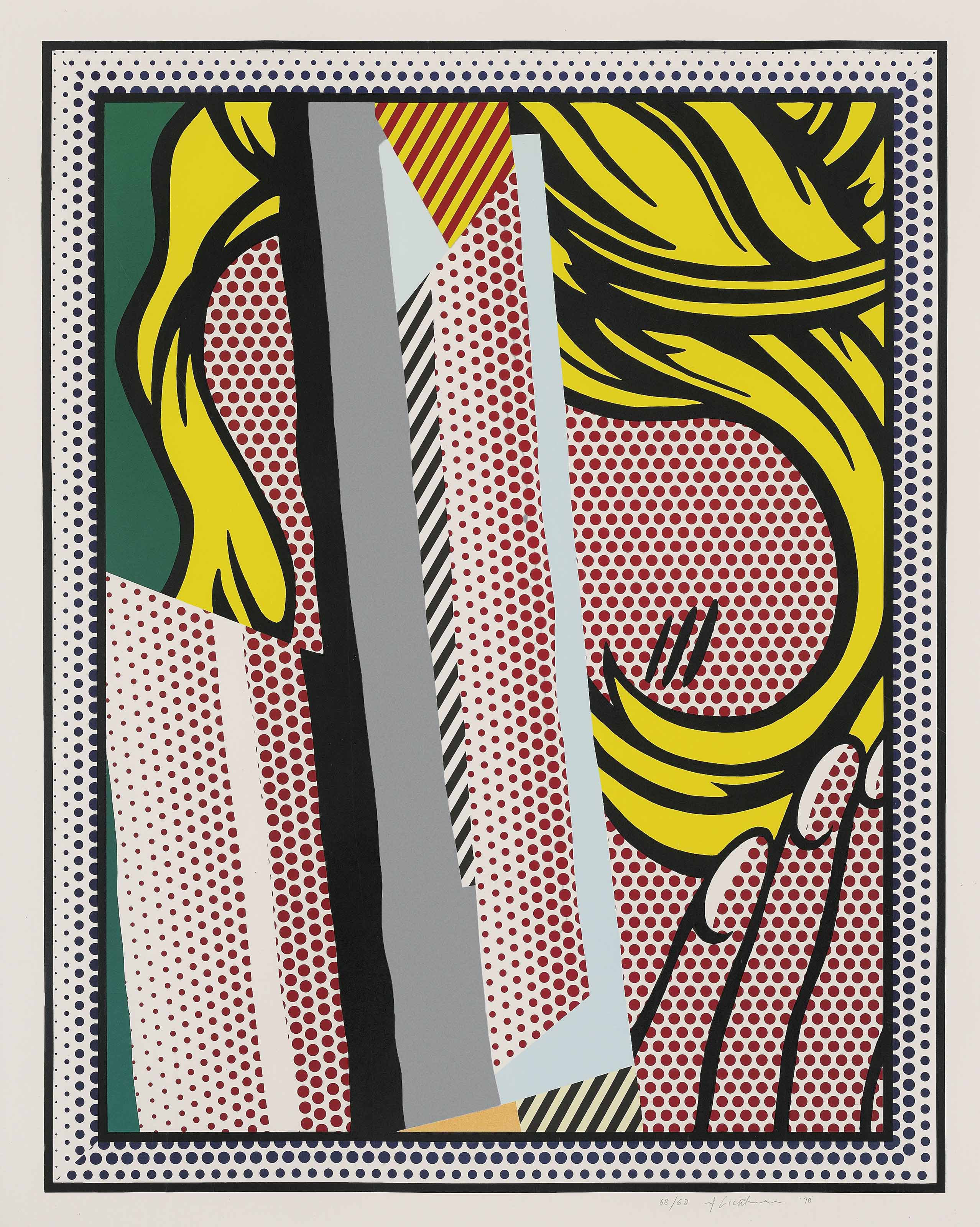 Roy Lichtenstein - Reflections on Hair, from: Reflections Series