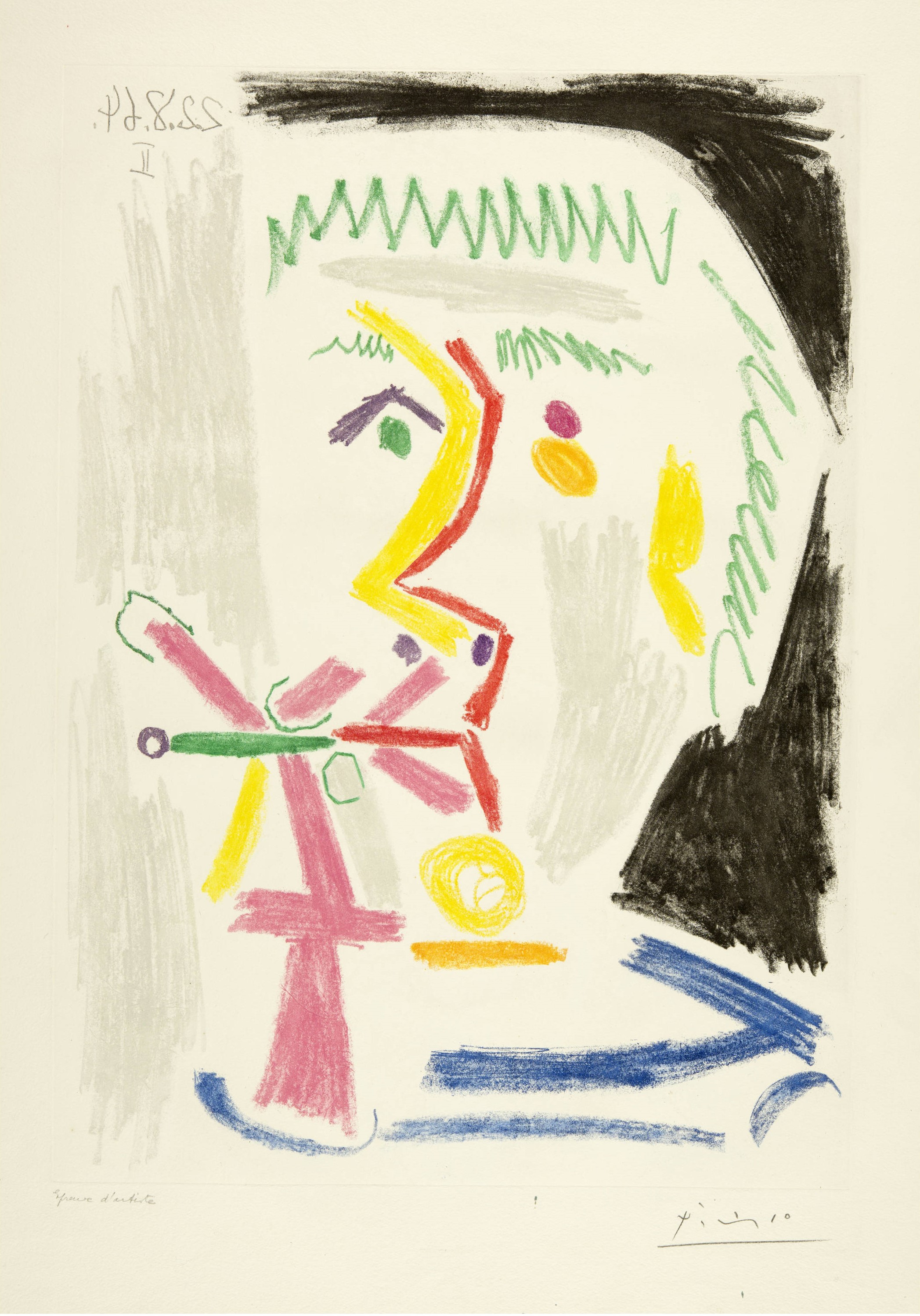 Pablo Picasso - Fumeur à la cigarette verte