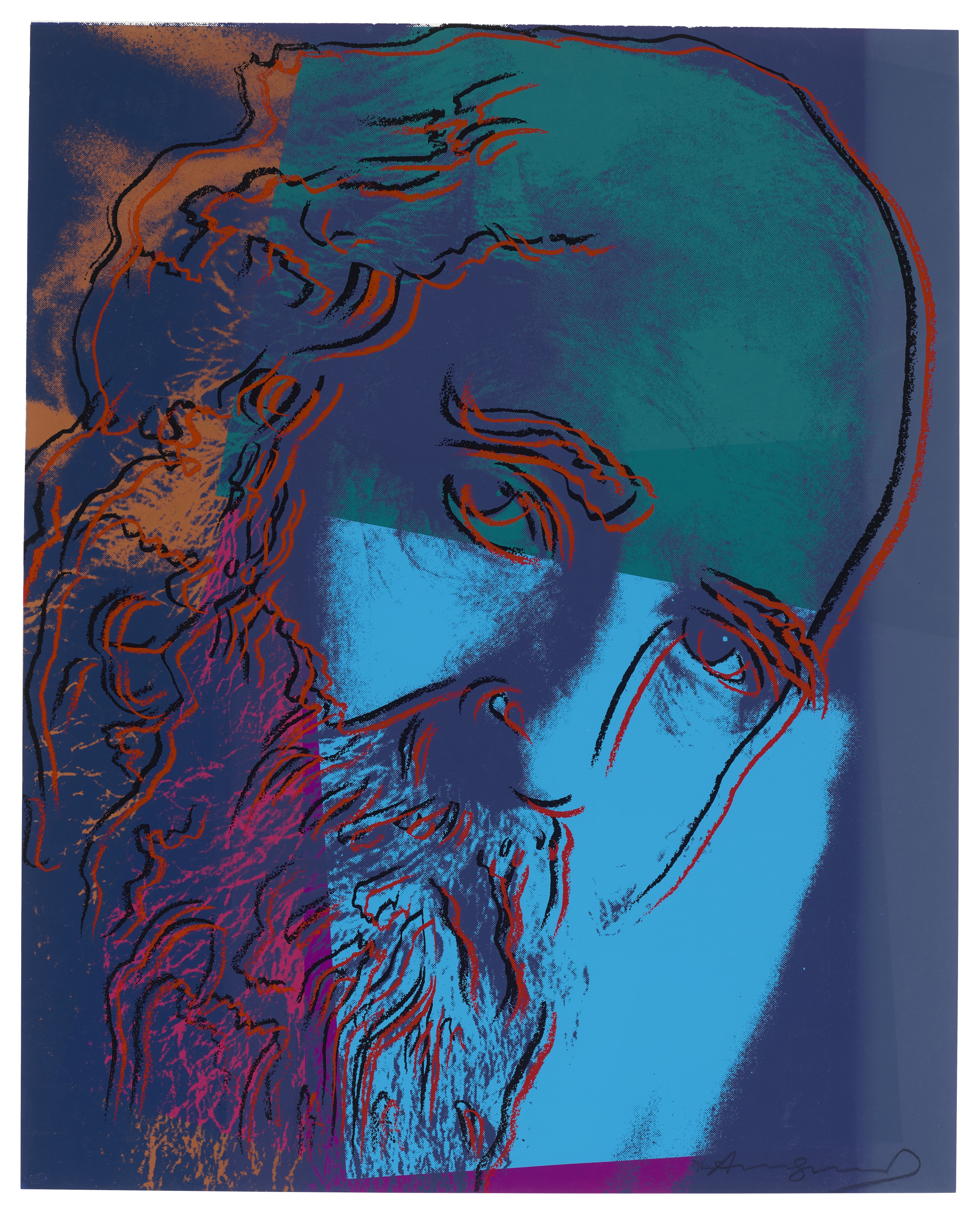 Andy Warhol - Martin Buber, from Ten Portraits of Jews of the Twentieth Century