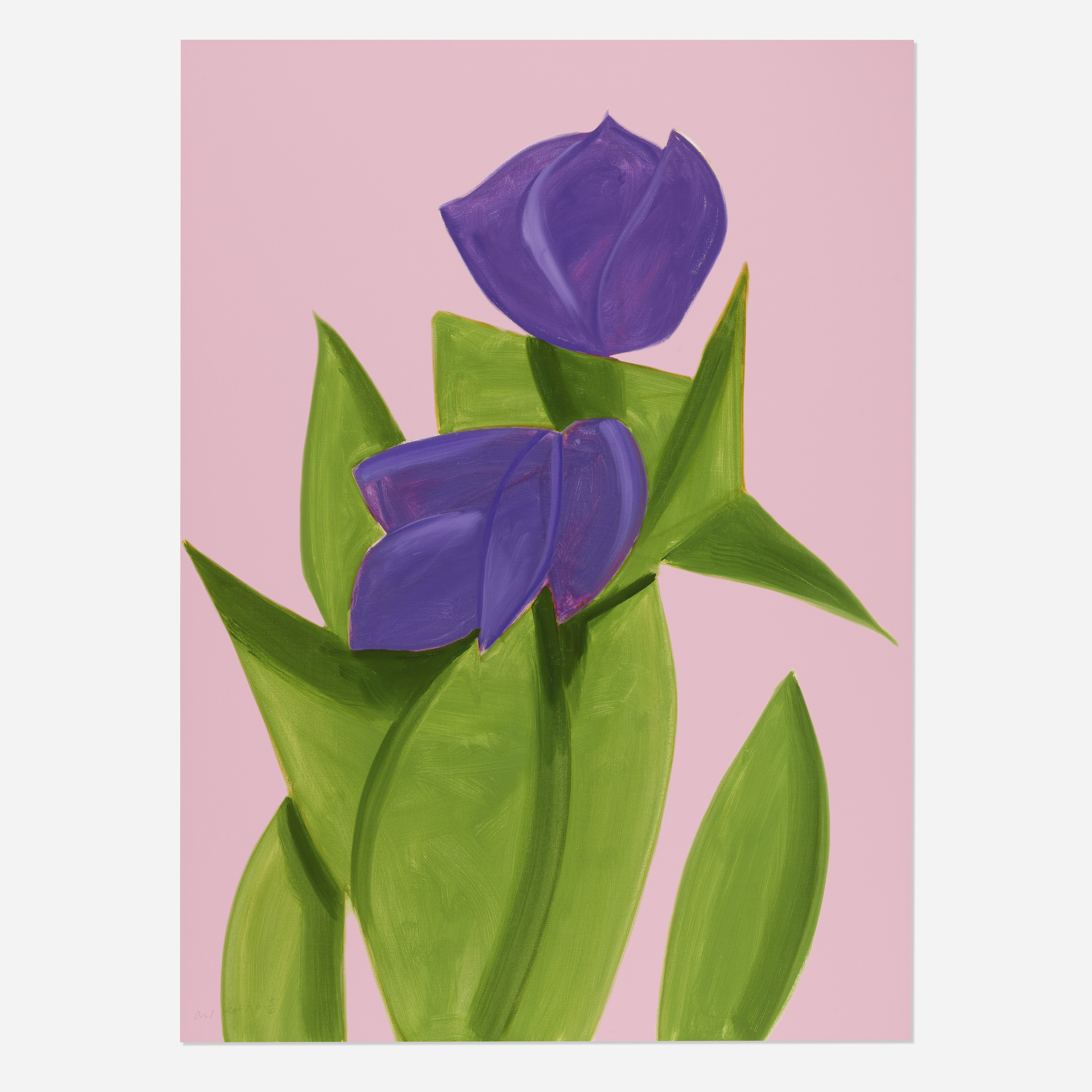 Alex Katz - Purple Tulips 2 (from the Flowers portfolio)
