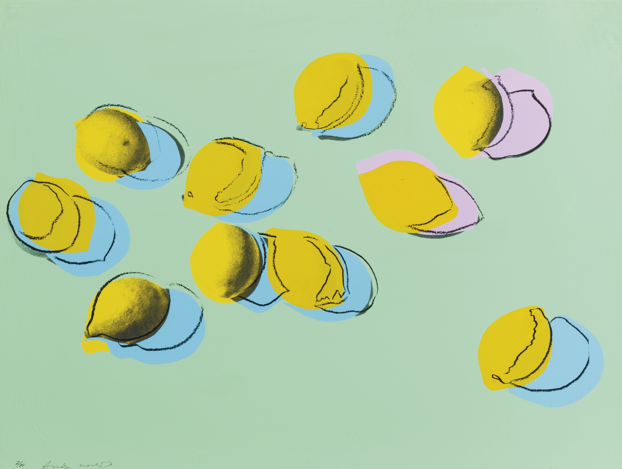 Andy Warhol - Space Fruit: Lemons