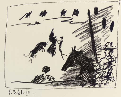 Pablo Picasso - La Pique; and Jeu de la Cape, from A los Toros avec Picasso
