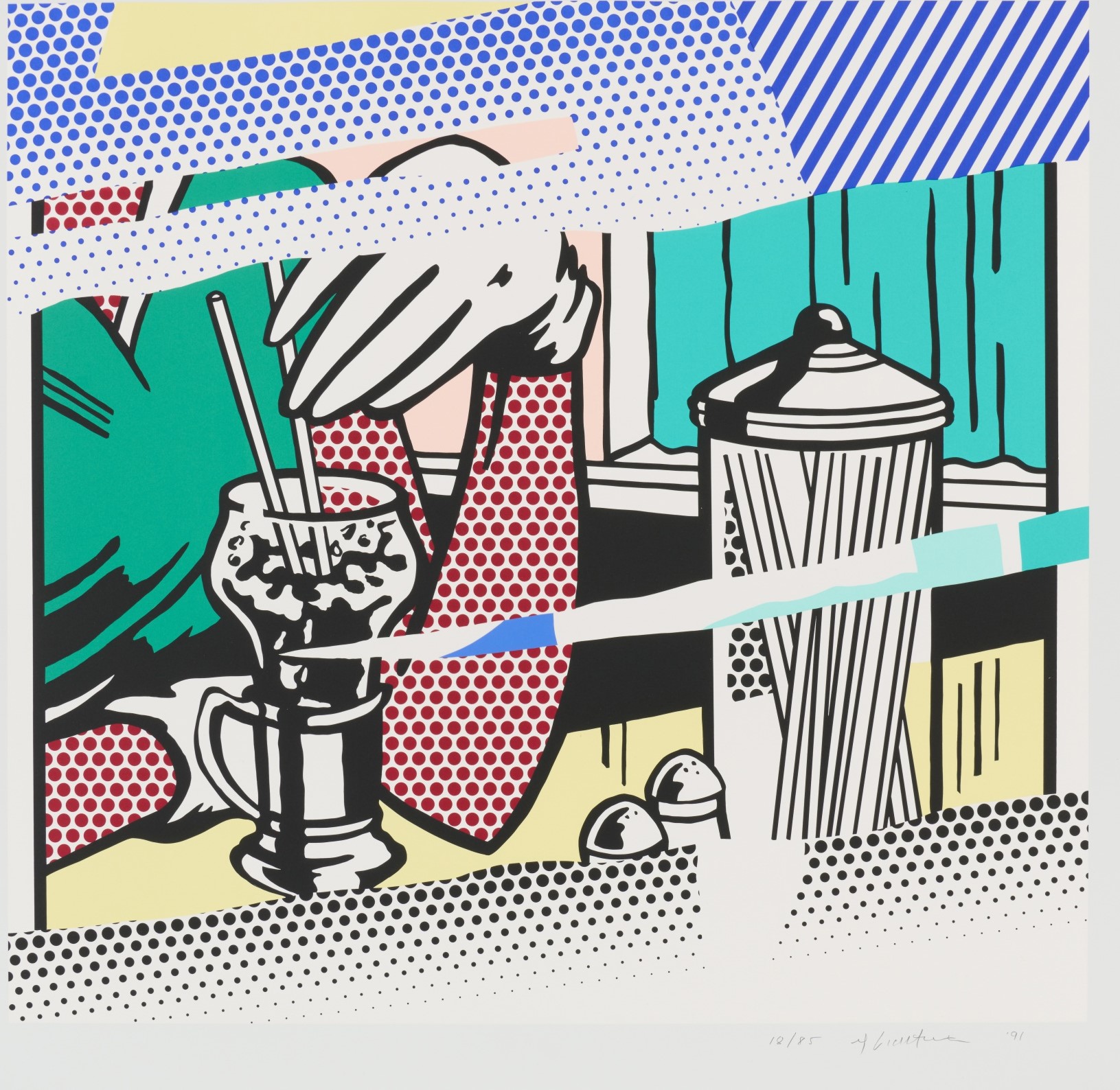 Roy Lichtenstein - Reflections on Soda Fountain
